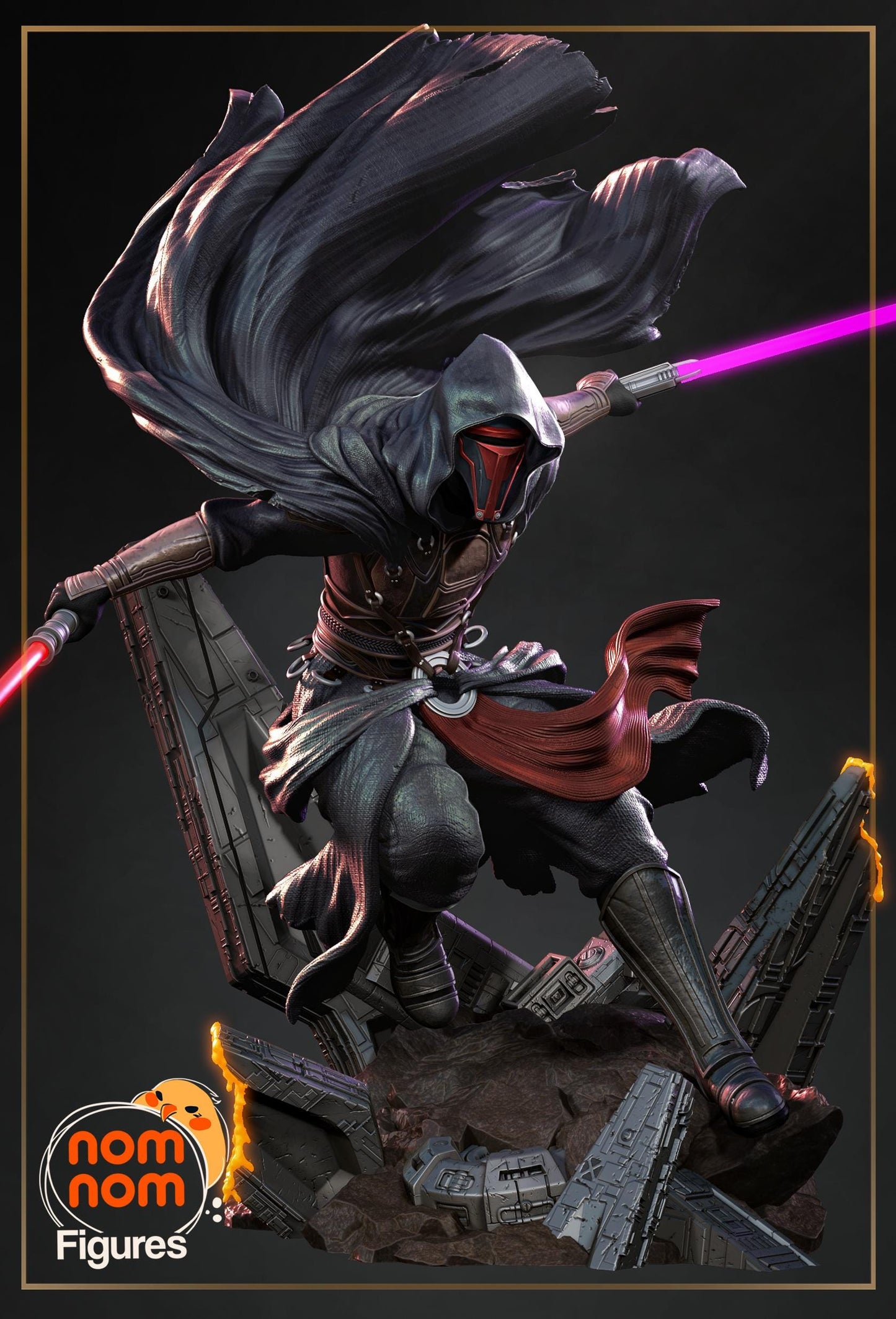 Darth Revan Bust | 2.5-Inch Resin Model Kit | DIY Star Wars-Inspired Sith/Jedi Kit