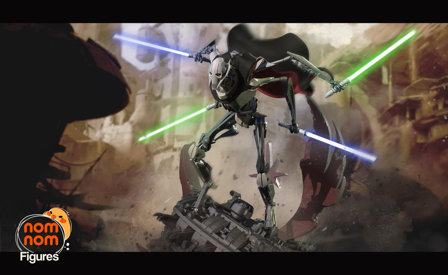 General Grievous | 10.5-Inch Resin Model Kit | DIY Star Wars Scene