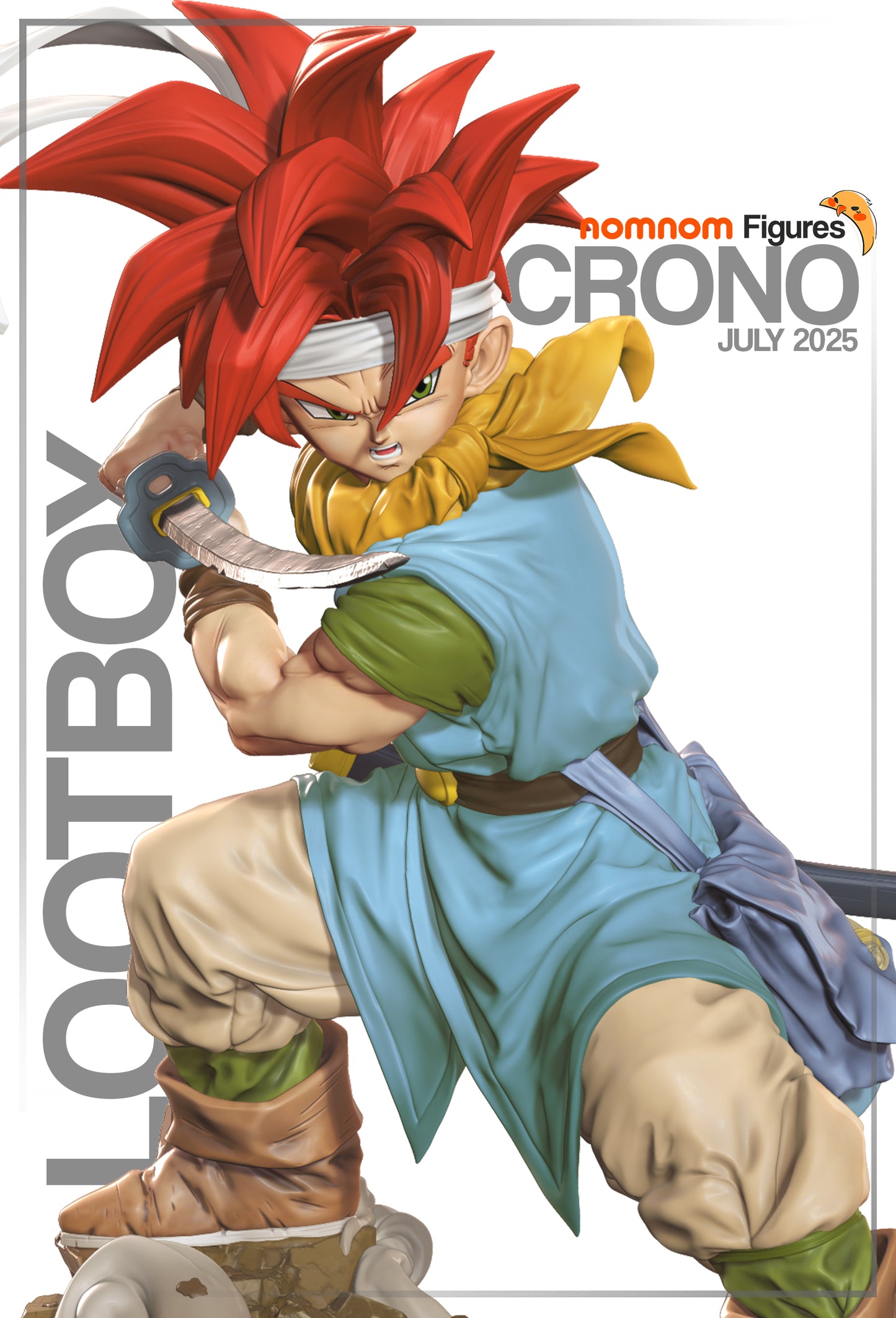 Crono | 6-Inch Resin Model Kit | DIY Chrono Trigger Time Traveler