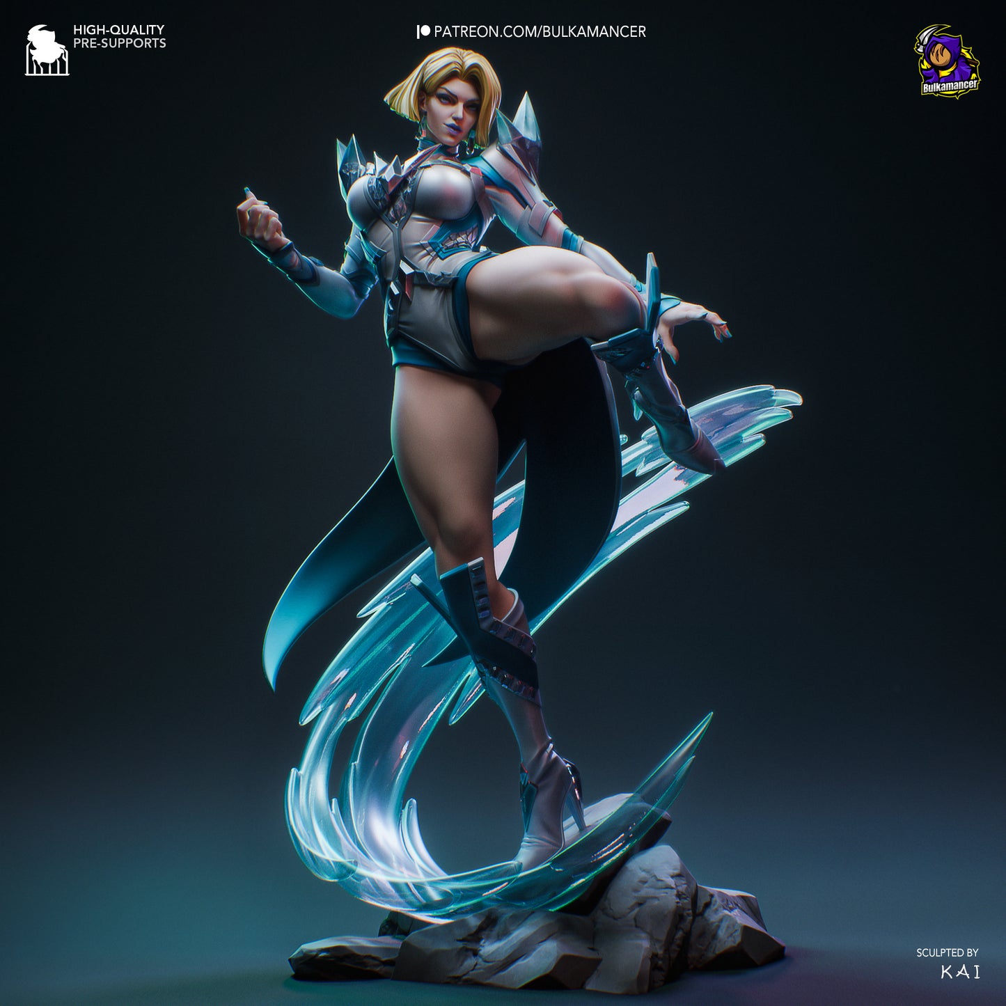 Emma Frost | 10-Inch Resin Model Kit | DIY Marvel Rivals Telepathic Queen