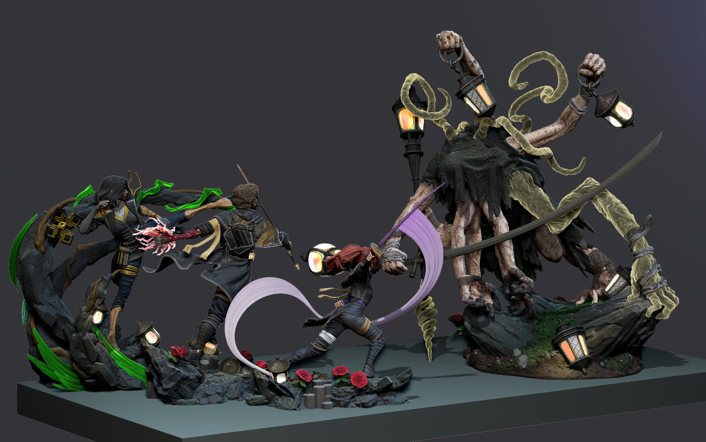 Lampmaster | Resin Model Kit | Clair Obscur: Expedition 33 Boss of Stone Wave Cliffs