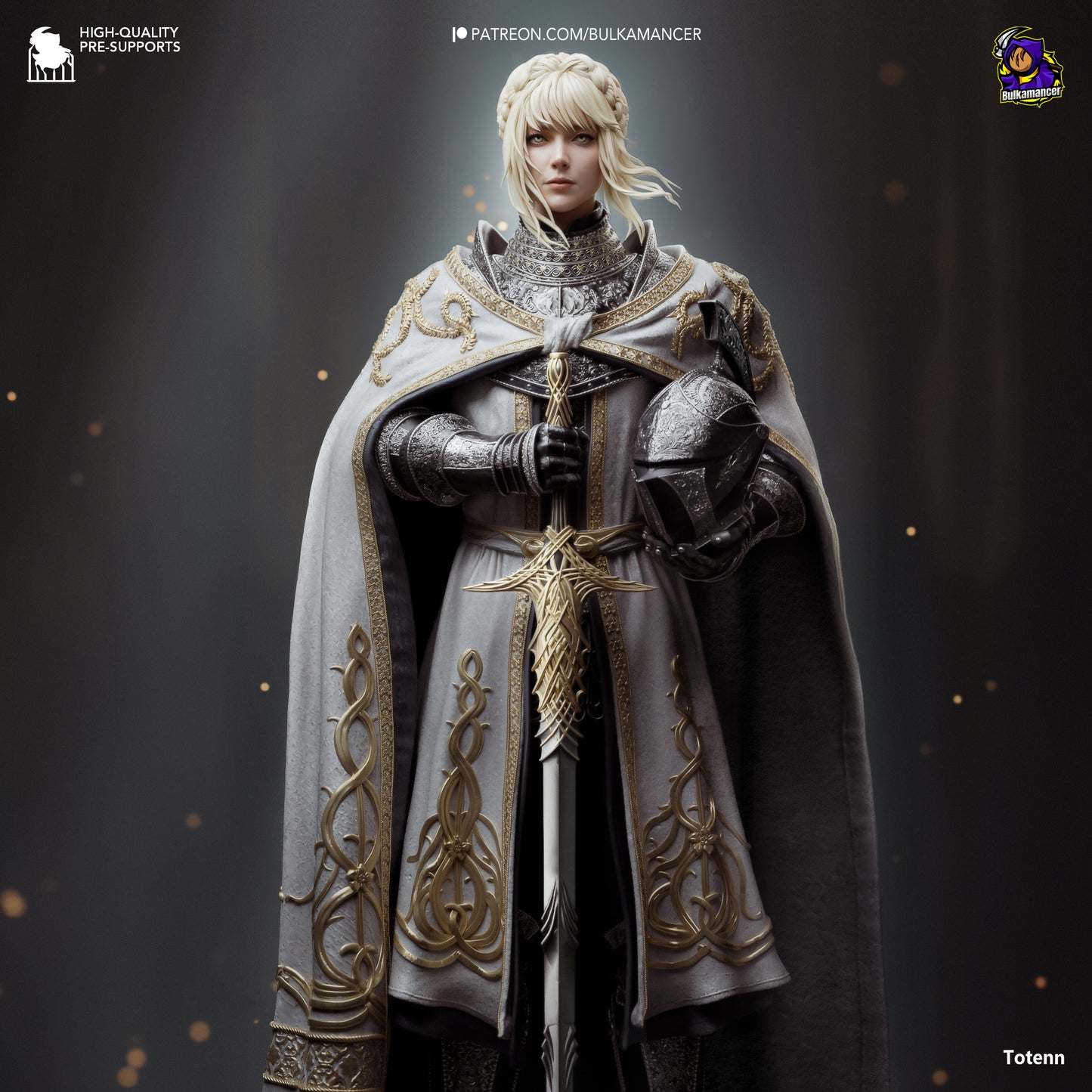 Needle Knight Leda | 8.5-Inch Resin Model Kit | DIY Elden Ring Fearsome Warrior