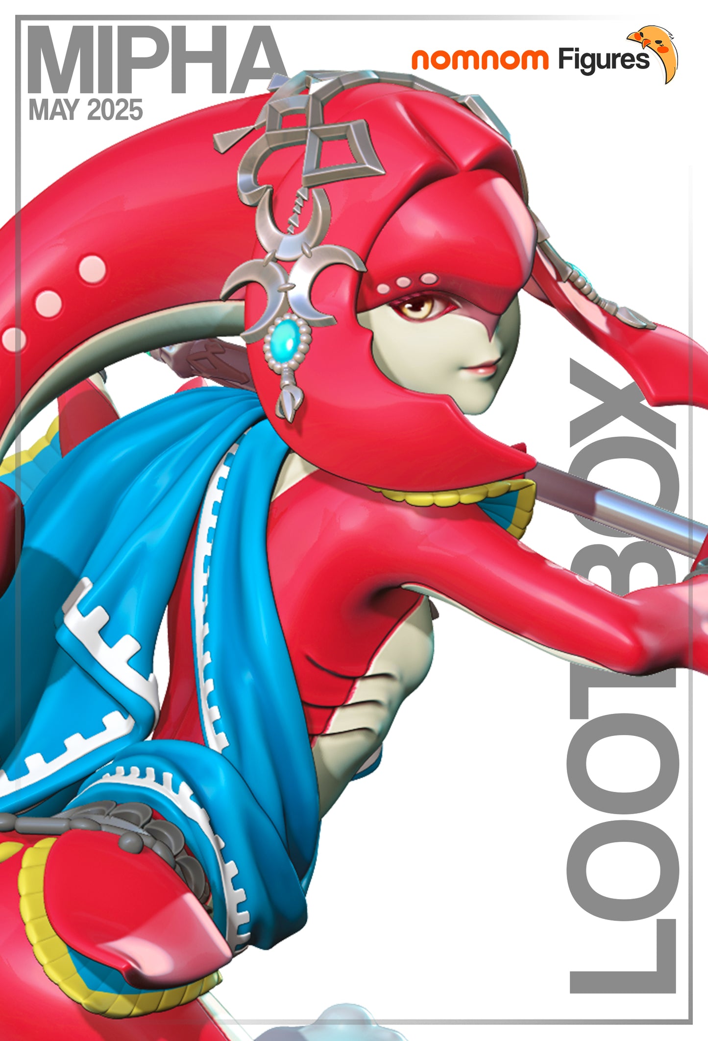 Mipha | 7.5" Resin Model Kit | DIY Legend of Zelda Zora Champion