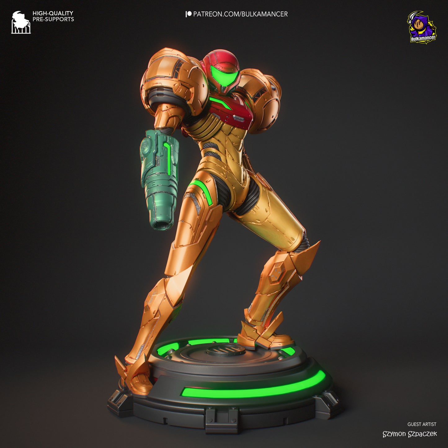 Samus Aran | 10-Inch Resin Model Kit | DIY Metroid Bounty Hunter