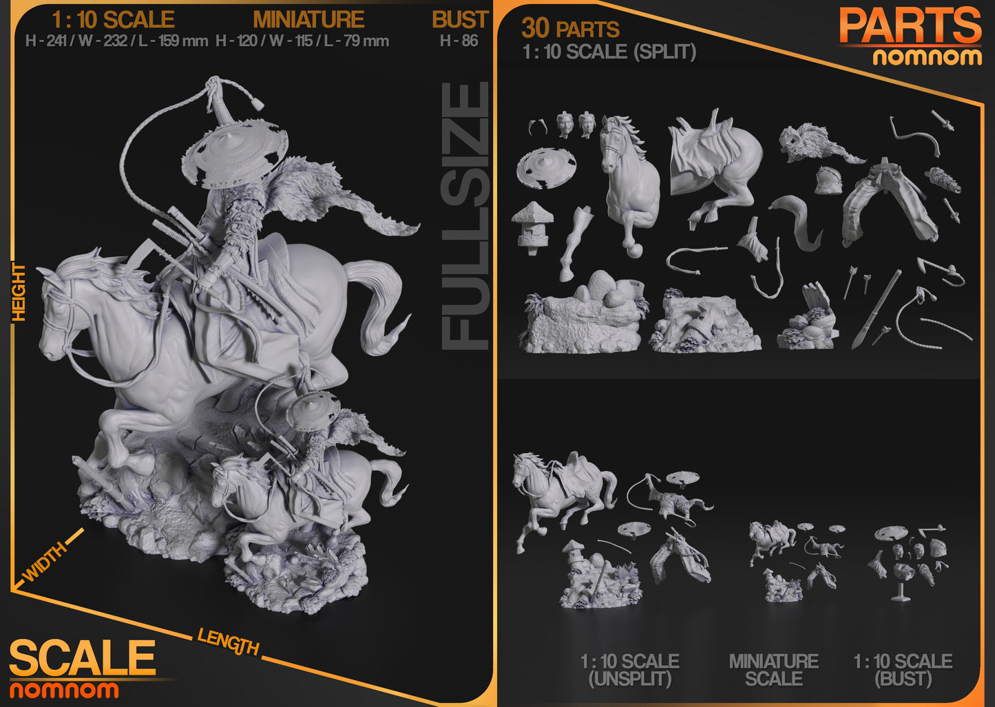 Atsu | Resin Model or Bust Kit | Ghost of Yotei - Onryo of Vengeance