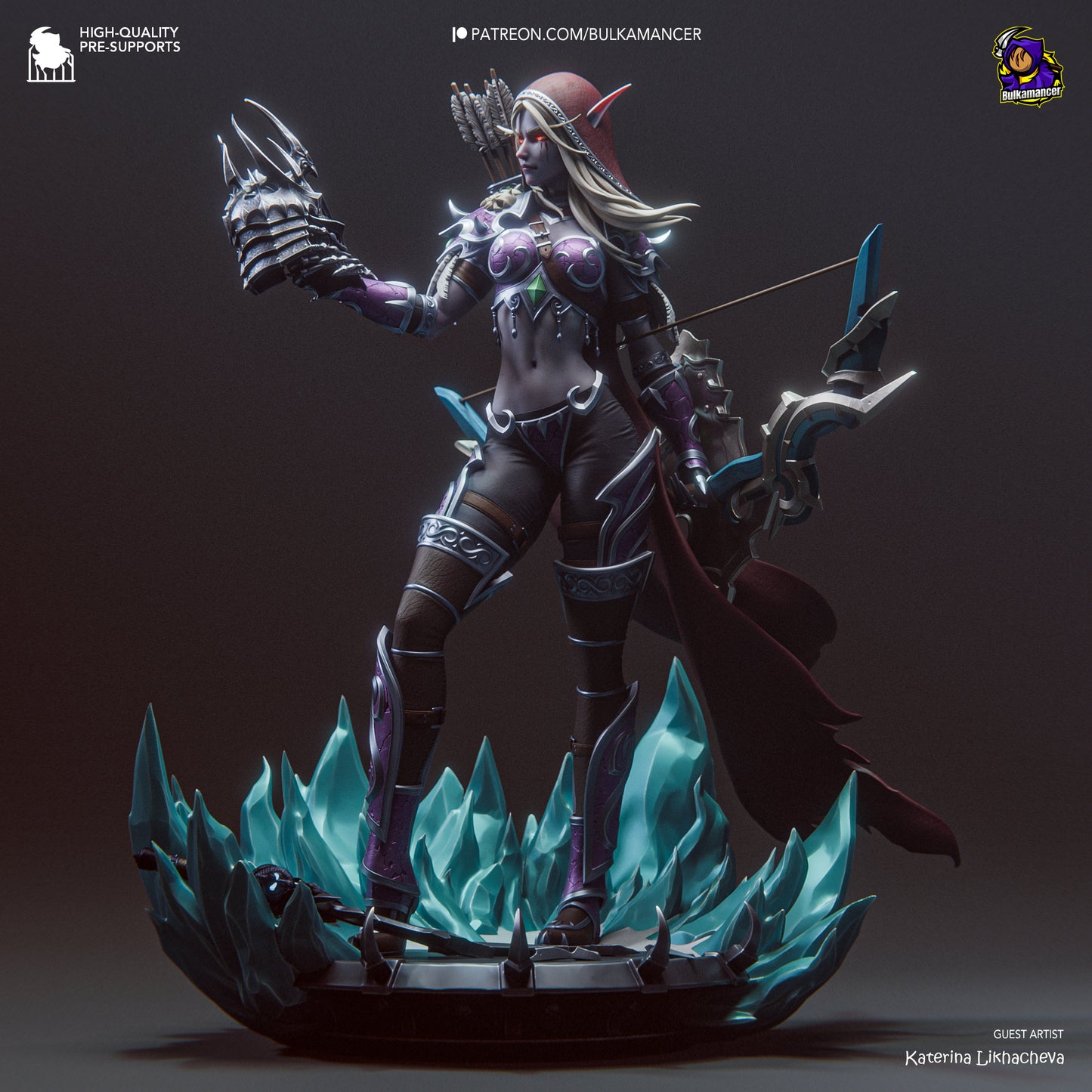 Sylvanas Windrunner | 11-Inch Resin Model Kit | World of Warcraft Banshee Queen