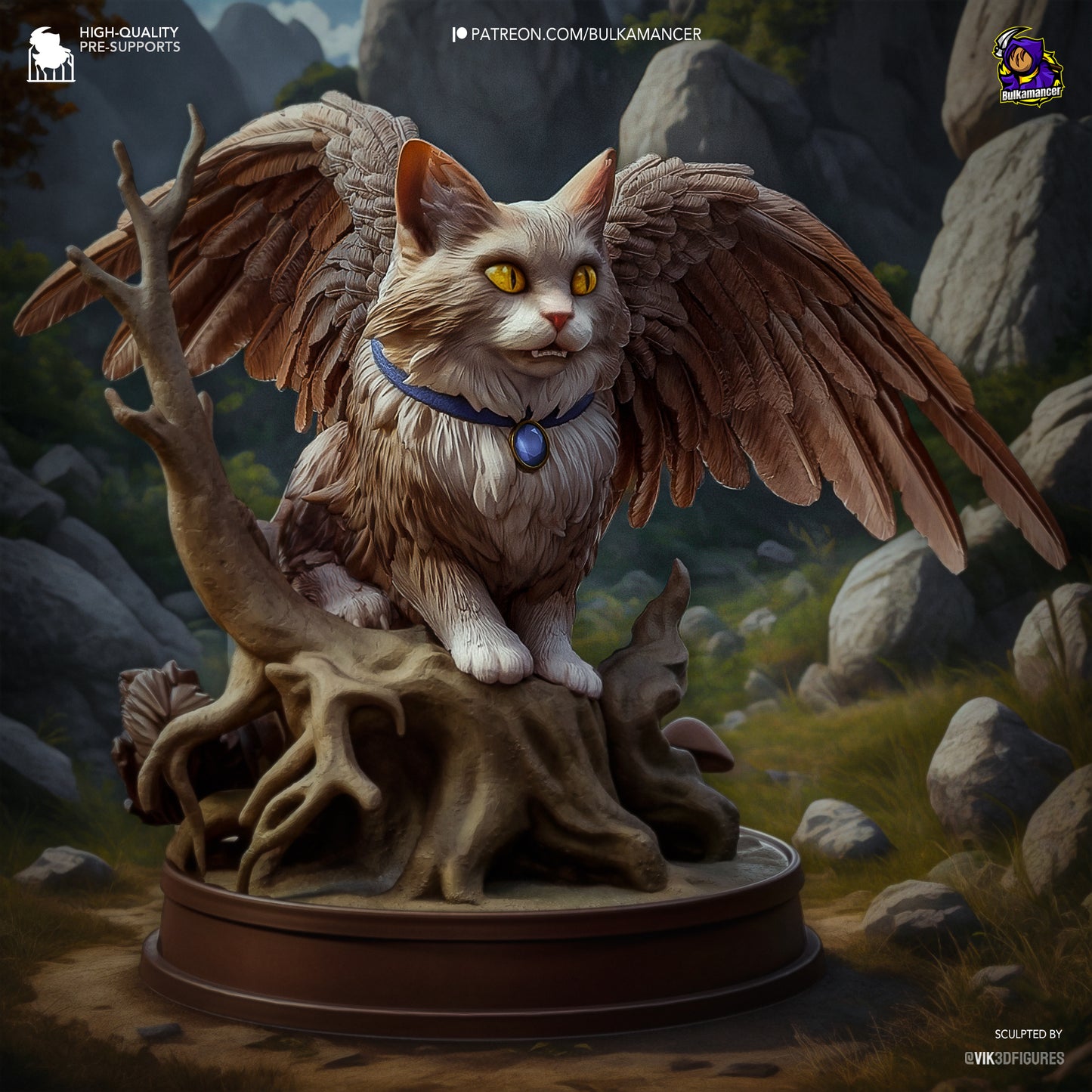Tara | 3-Inch Resin Model Kit | BG3 Baldur’s Gate Tressym Companion