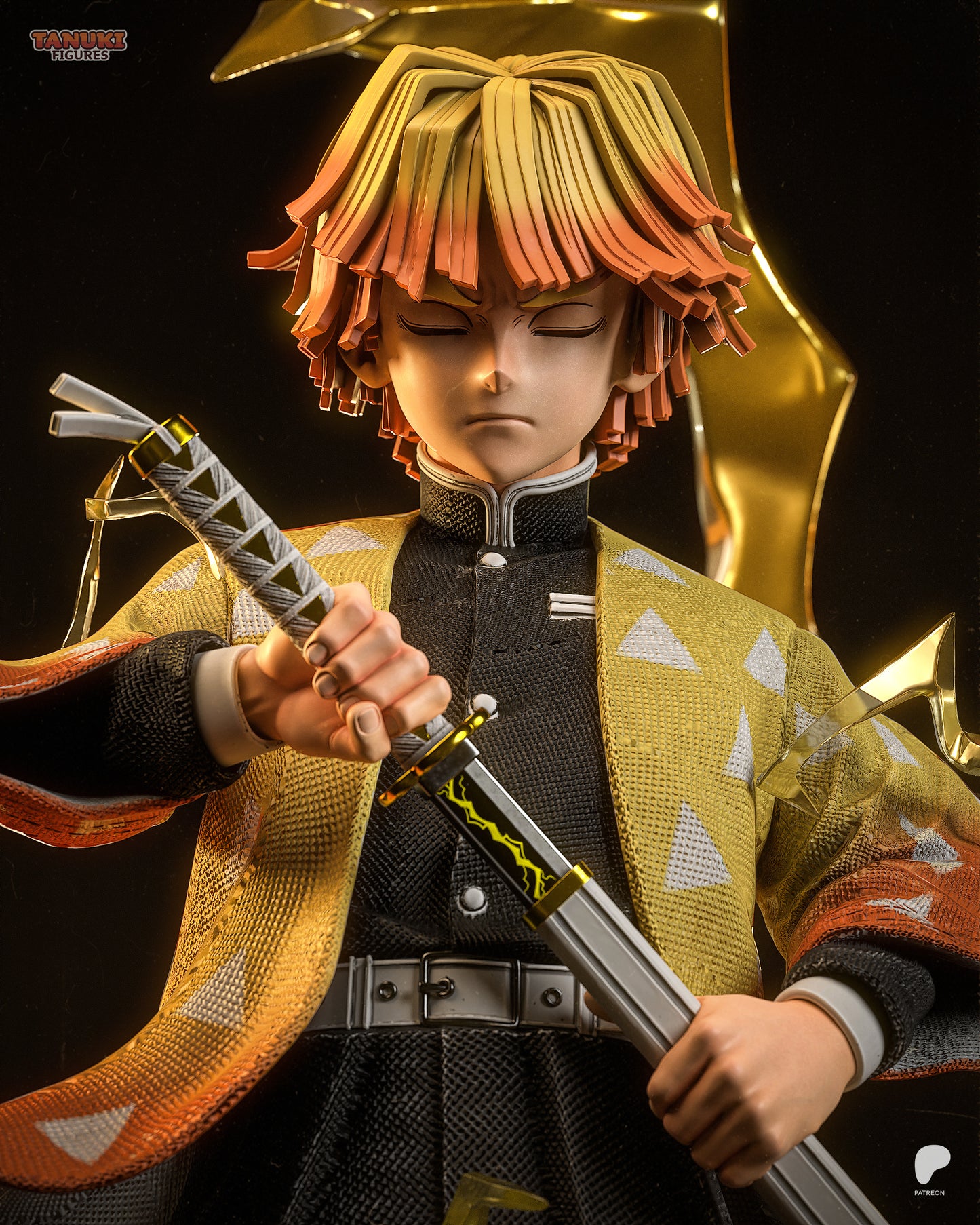 Zenitsu | Resin Model or Bust Kit | Demon Slayer Lightning Hashira