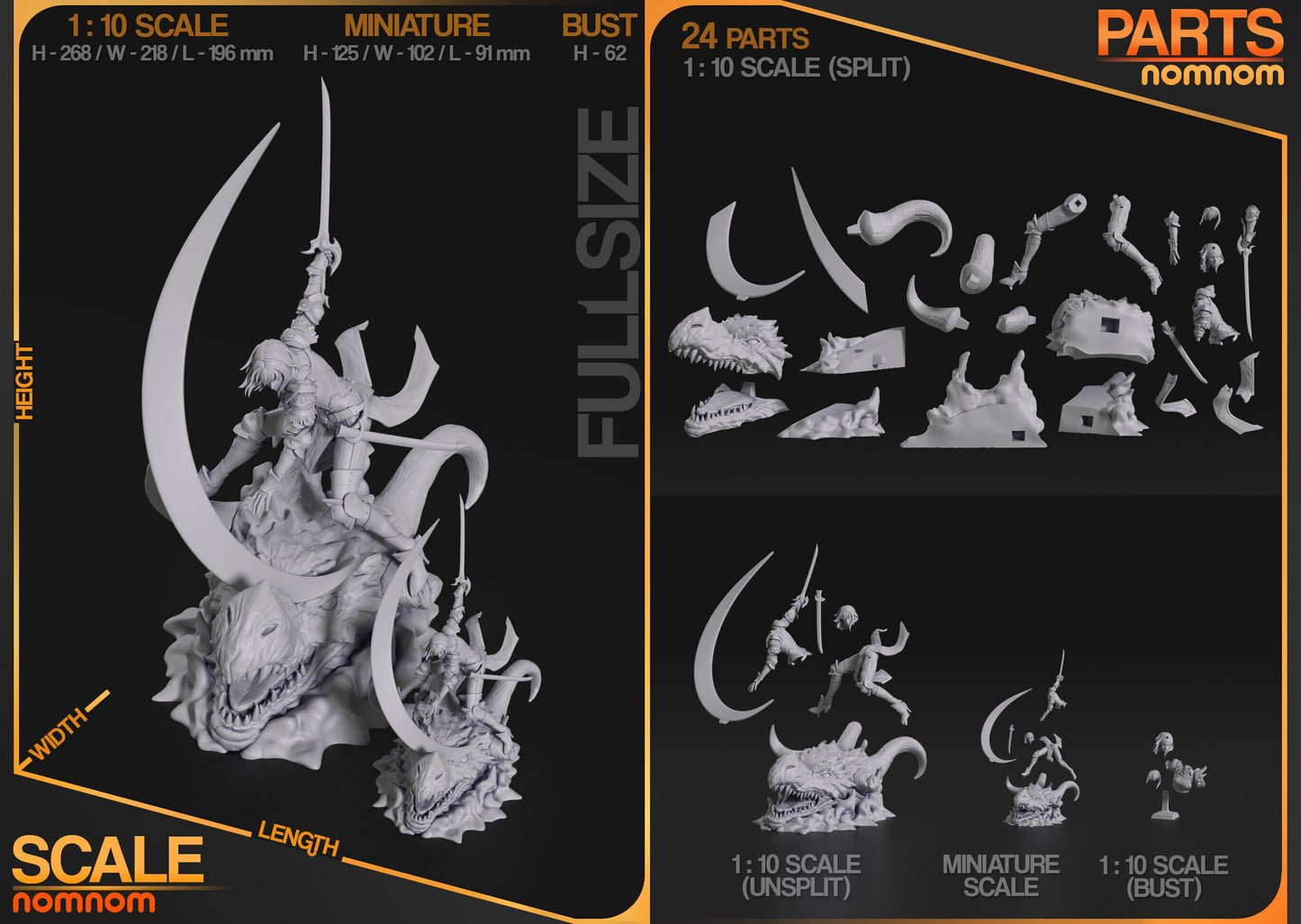 Cha Hae-In | Resin Model or Bust Kit | DIY Solo Leveling S-Rank Hunter