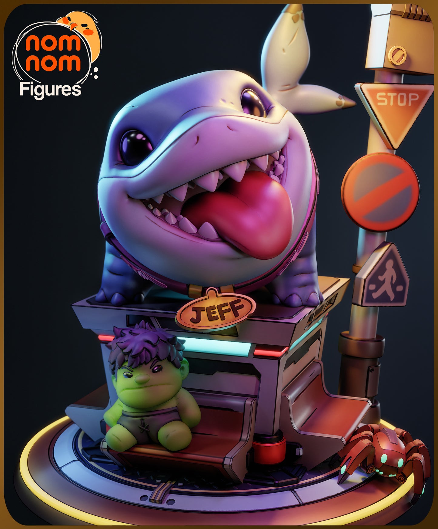 Chibi Jeff | 3" Resin Model Kit | DIY Marvel Rivals Character