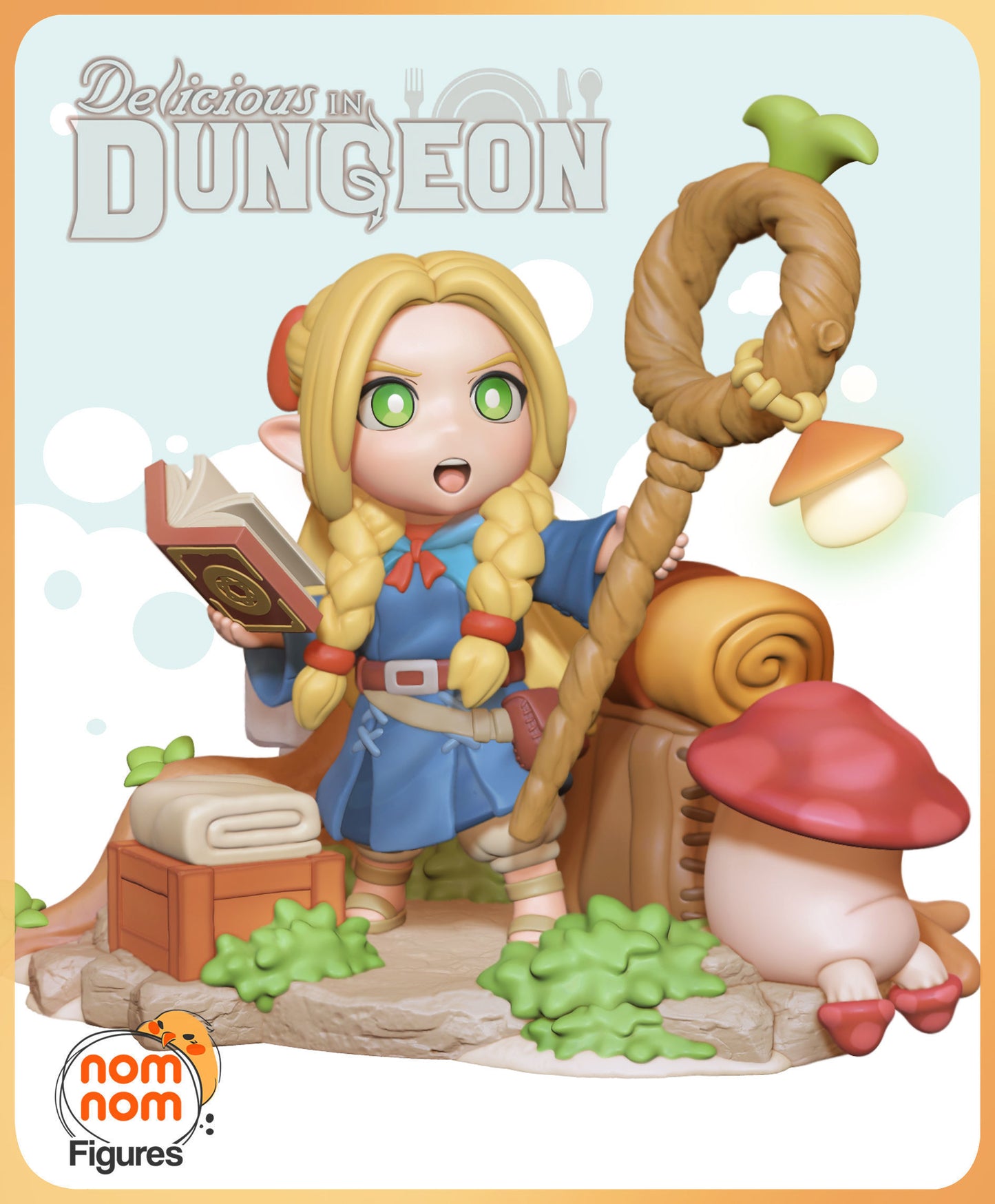 Chibi Marcille | 3.5" Resin Model Kit | DIY Dungeon Meshi Elf Mage