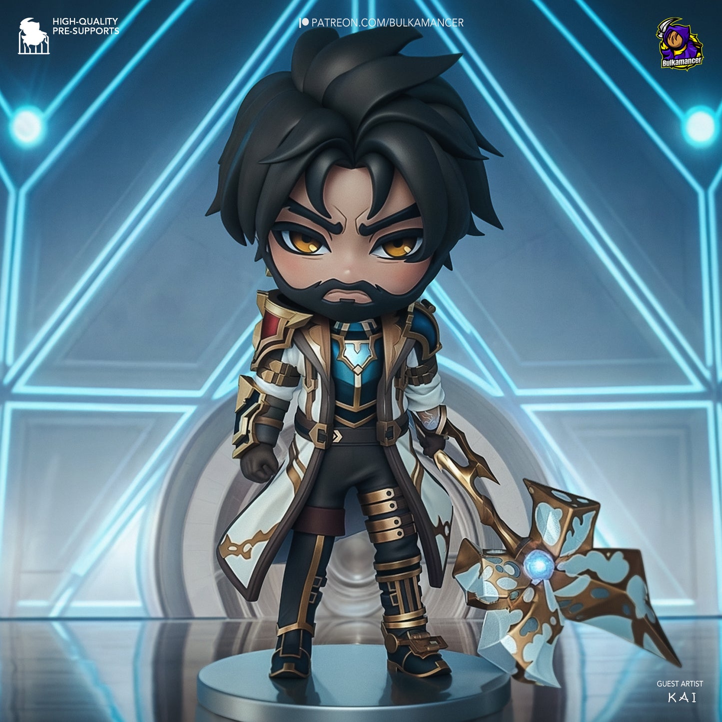Chibi Jayce | 4-Inch Resin Model Kit | DIY League of Legends Arcane Inventor