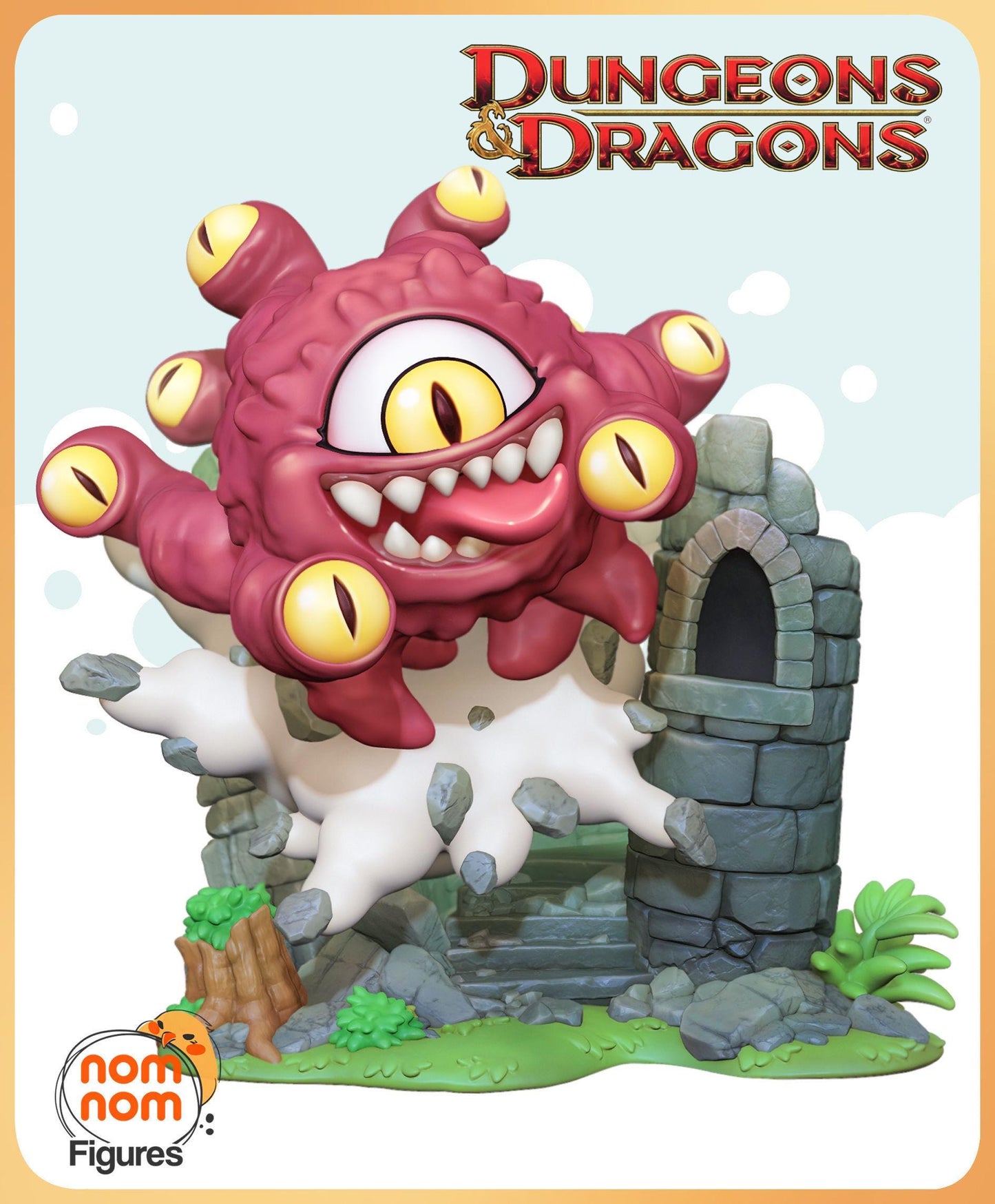 Chibi Beholder | 3-Inch Resin Model Kit | DIY Dungeons and Dragons Scene