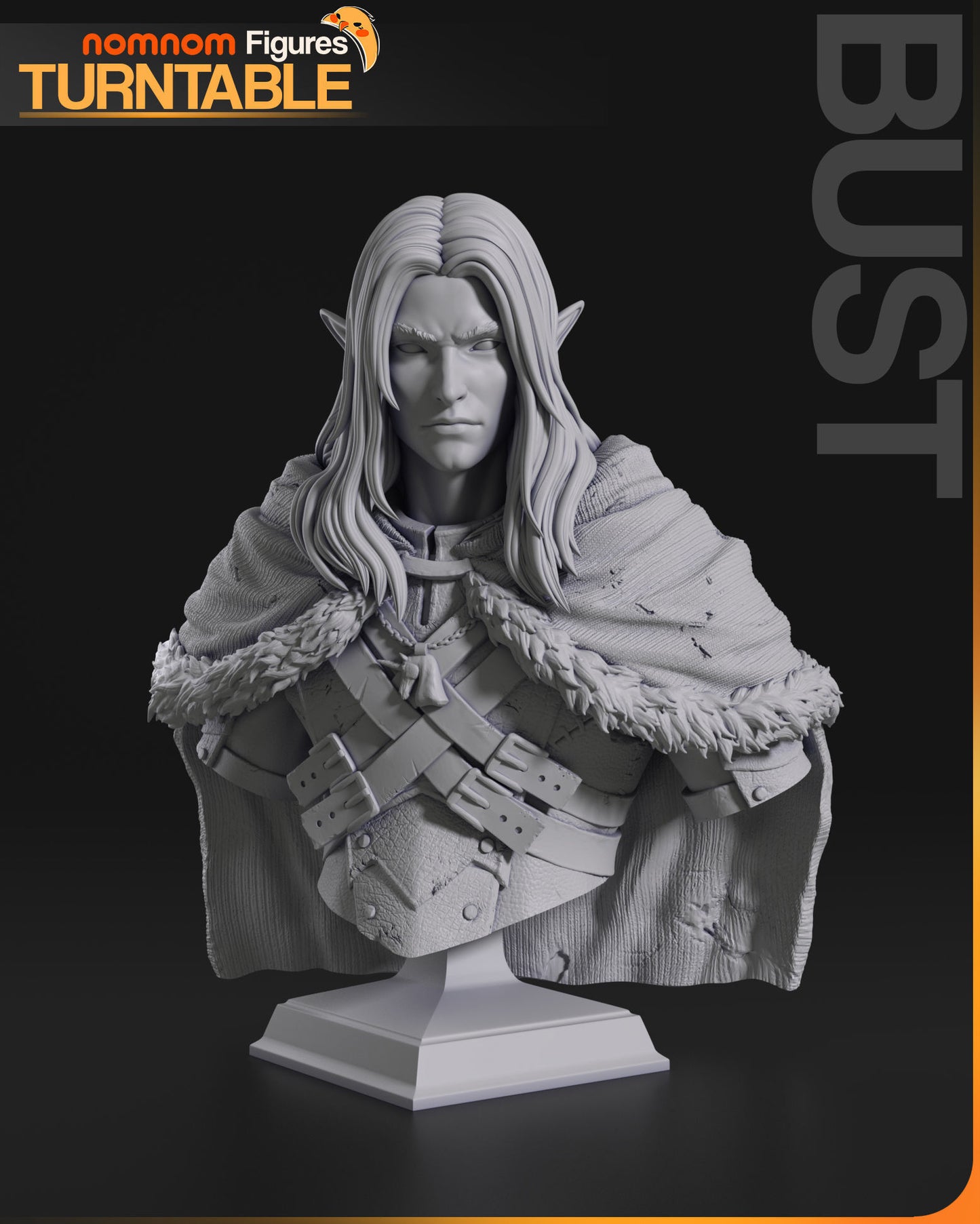 Drizzt Do'Urden | Resin Model or Bust Kit | DIY Baldur’s Gate Dark Elf Hero