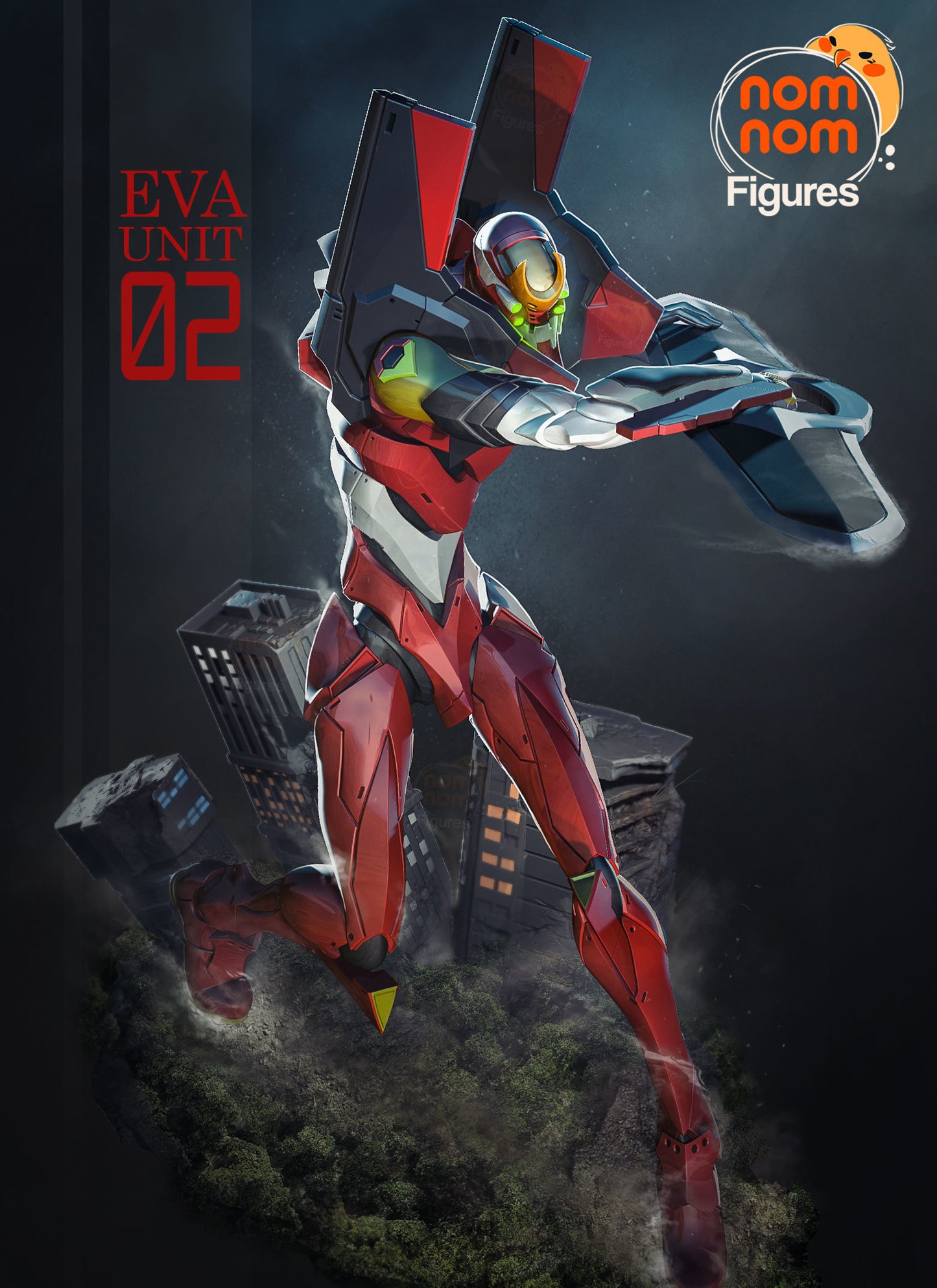 Eva Unit-02 | Resin Model or Bust Kit | DIY Neon Genesis Bio-Mech