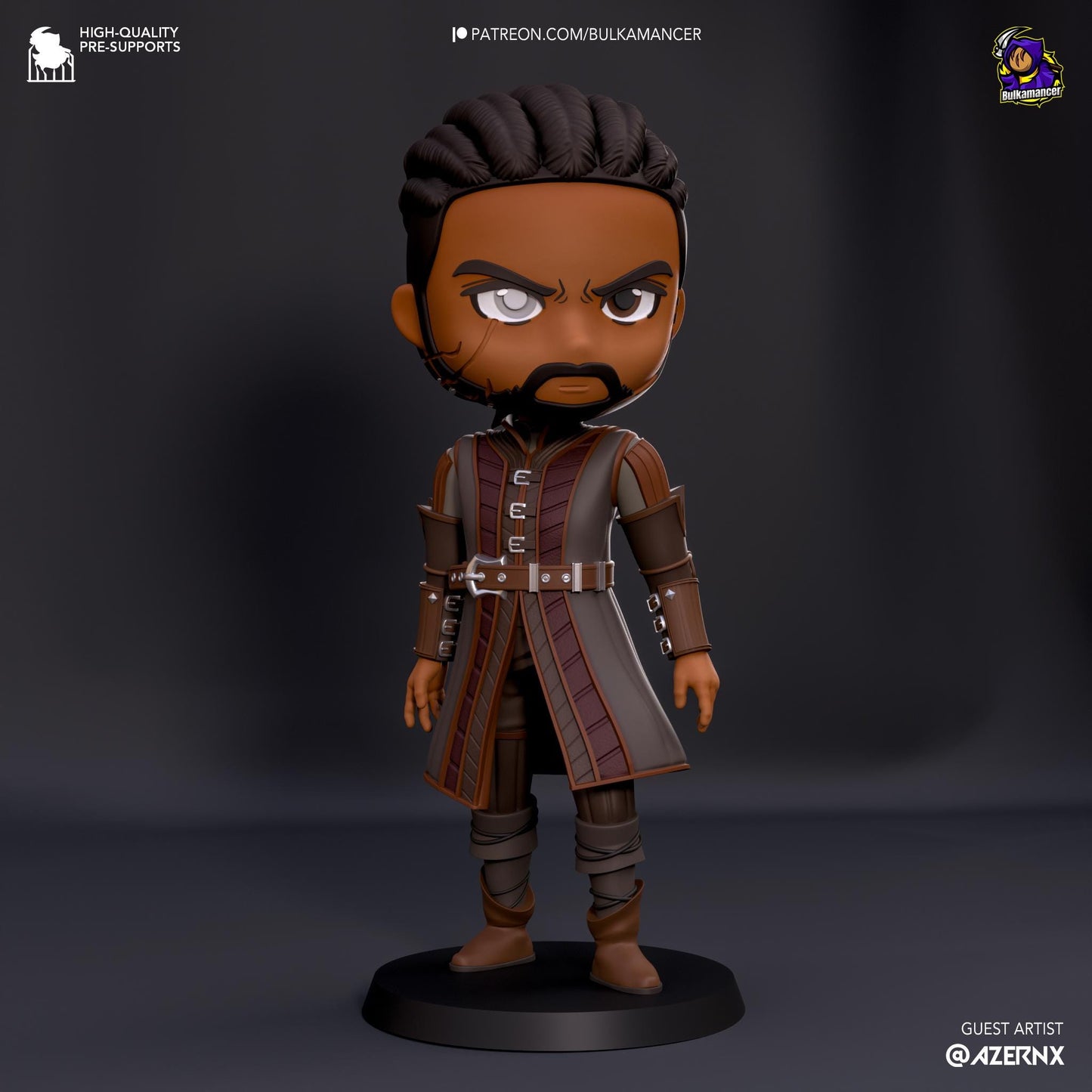 Chibi Wyll | 4-Inch Resin Model Kit | BG3 Baldur's Gate Warlock Hero