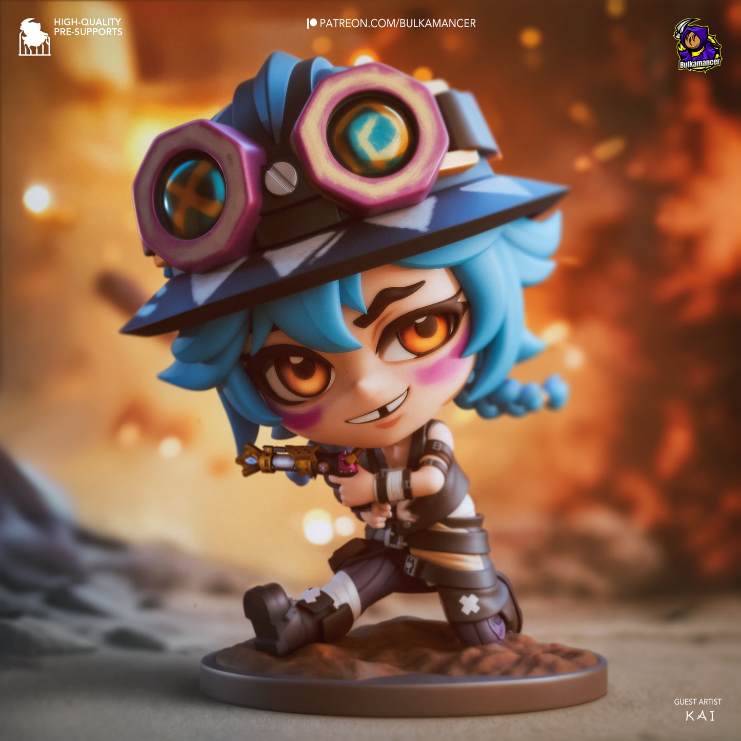 Chibi Isha | 3-Inch Resin Model Kit | DIY League of Legends Arcane Healer