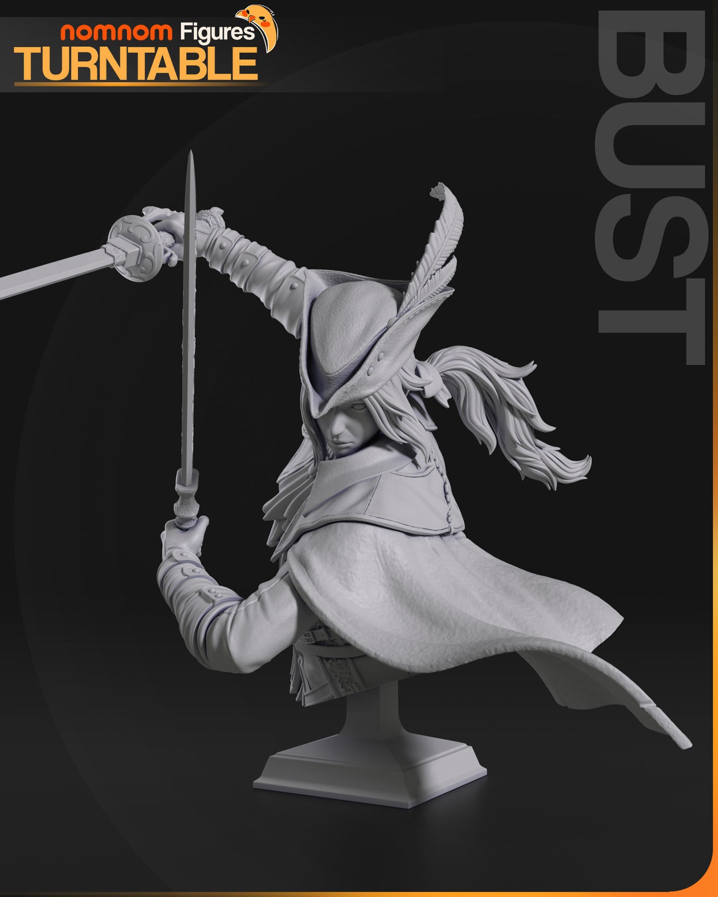 Lady Maria | Resin Model or Bust Kit | DIY Bloodborne Master Hunter of the Nightmare