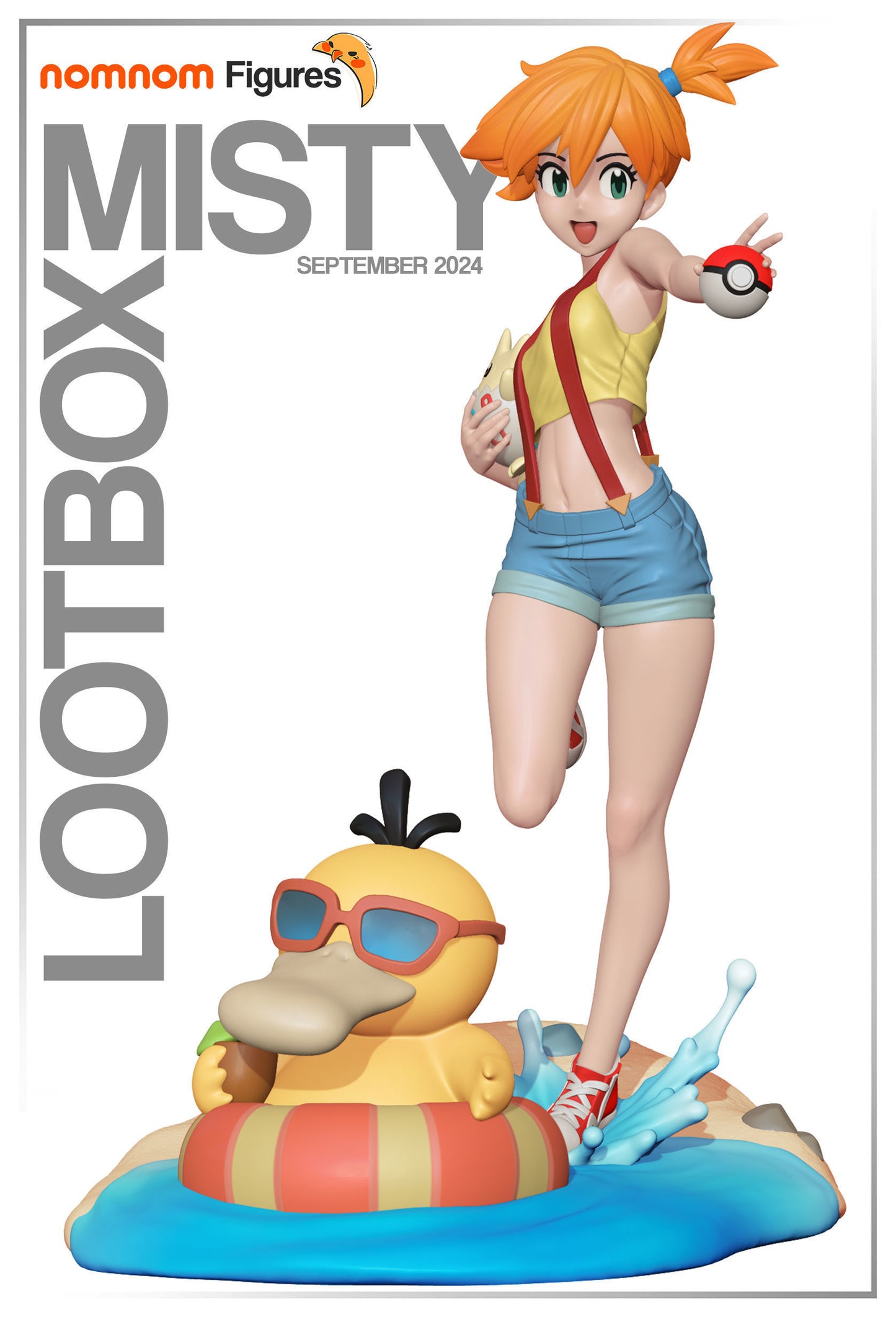 Misty | 8-Inch Resin Model Kit | DIY Pokémon Water-Type Trainer