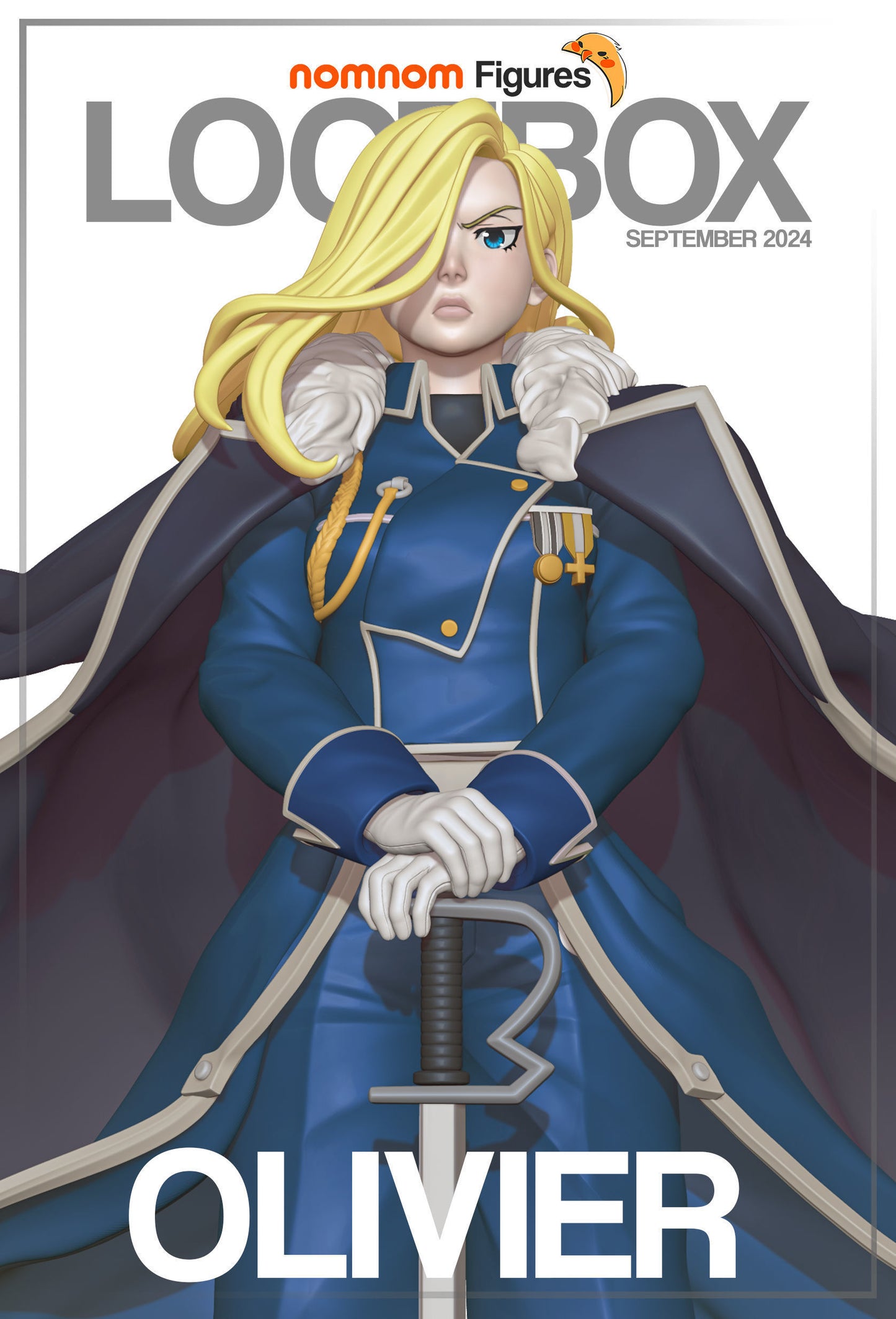 Olivier Armstrong | 8.5-Inch Resin Model Kit | DIY Fullmetal Alchemist Officer