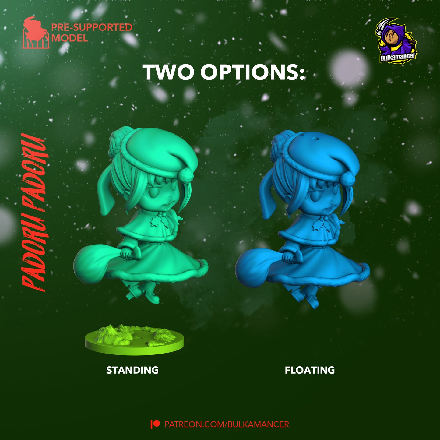 Chibi Padoru | 3-Inch Resin Model Kit | DIY Fate/Extra Christmas Cheer