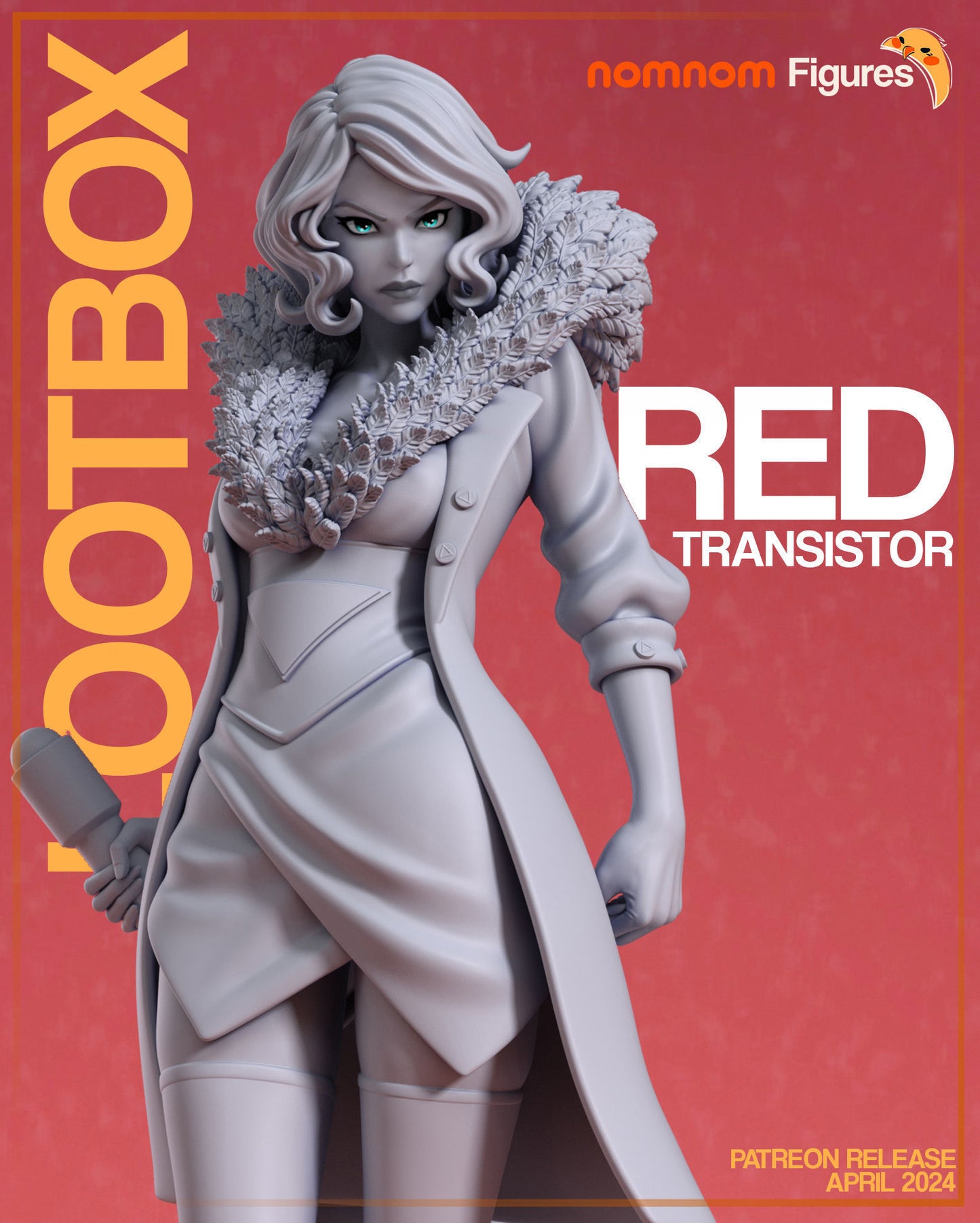 Red | 3-Inch Resin Model Kit | DIY Transistor Silent Songstress