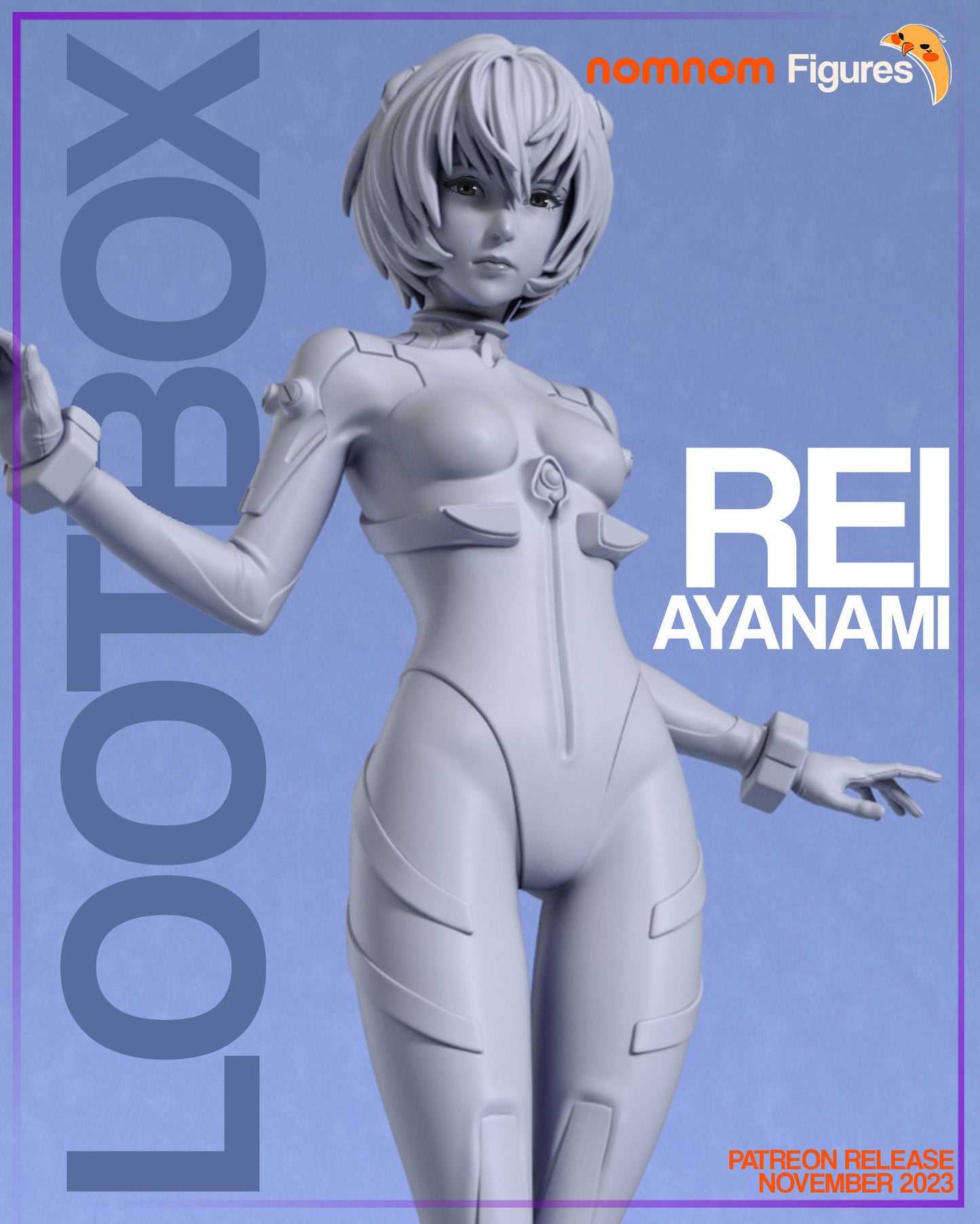 Rei Ayanami | 7.5-Inch Resin Model Kit | DIY Neon Genesis Evangelion Pilot