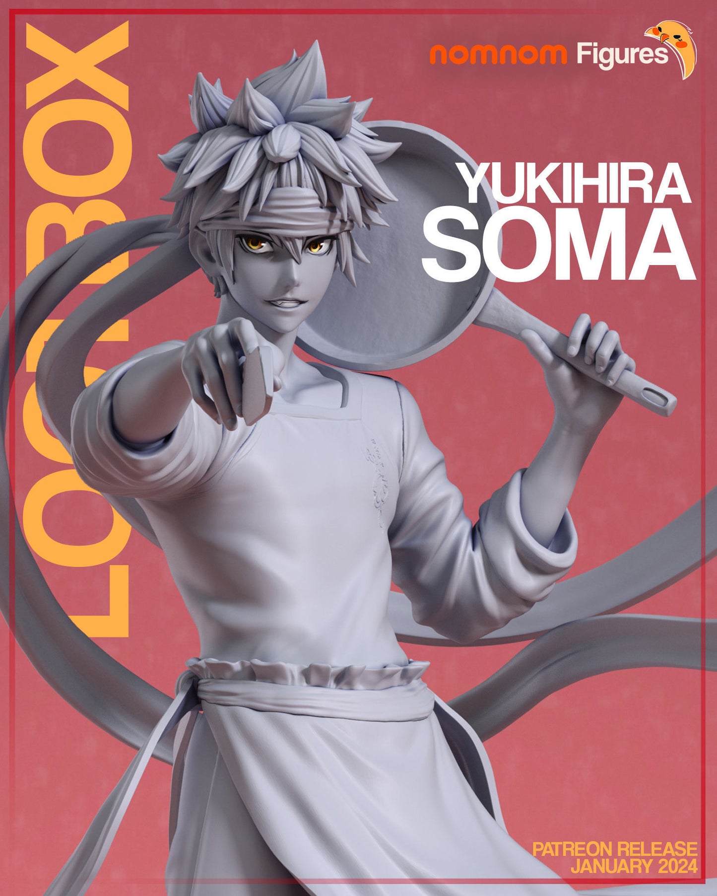 Soma Yukihira | 9-Inch Resin Model Kit | DIY Shokugeki no Soma Culinary Prodigy