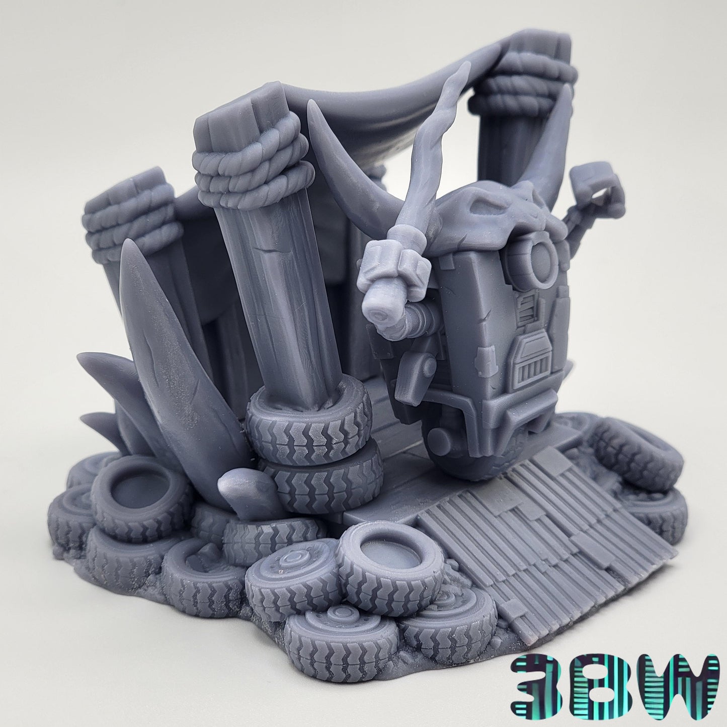Chibi Claptrap | 3-Inch Resin Model Kit | DIY Borderlands Robot Warlord Scene