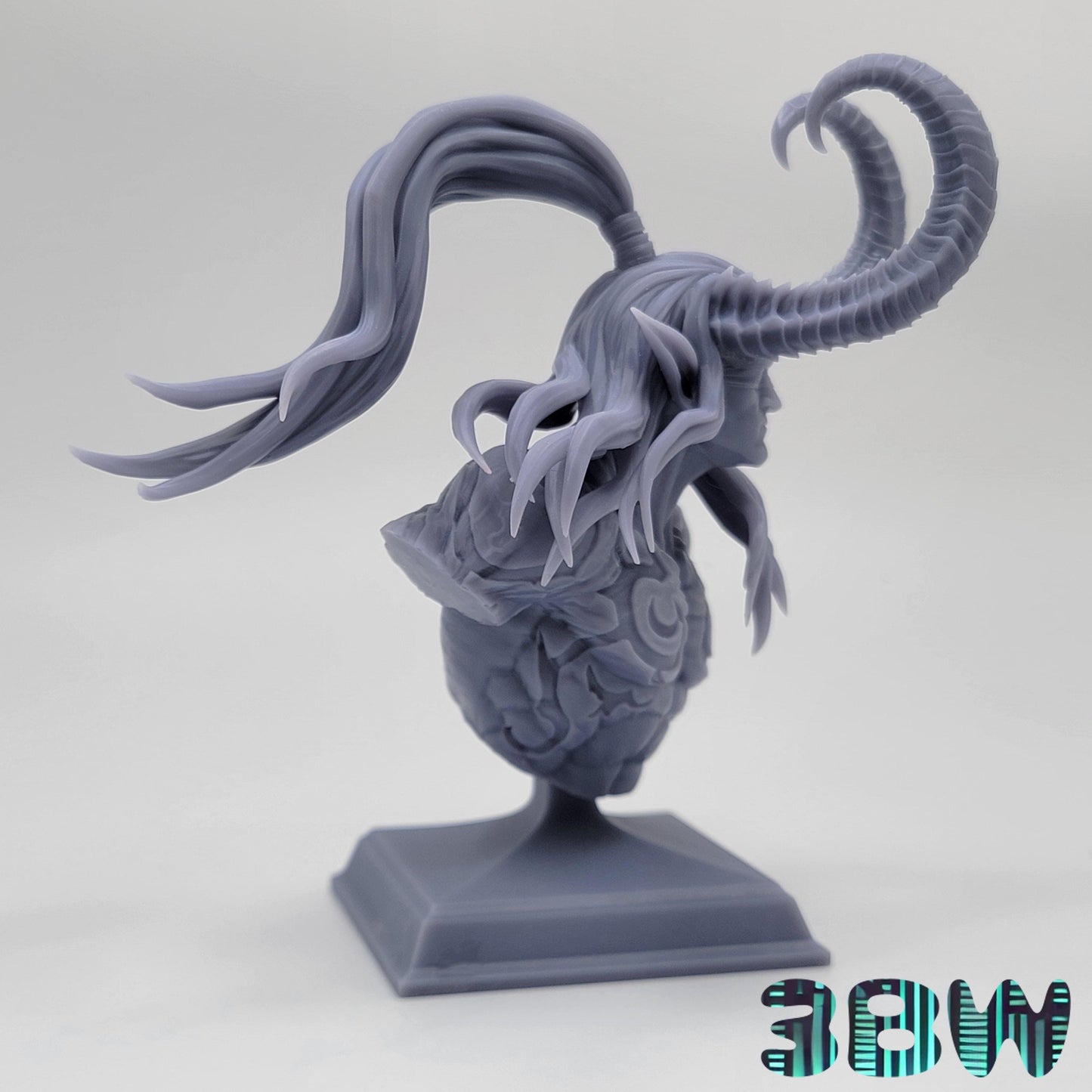 Illidan Stormrage Bust | 3.5-Inch Resin Model Kit | DIY WoW Demon Hunter Figure