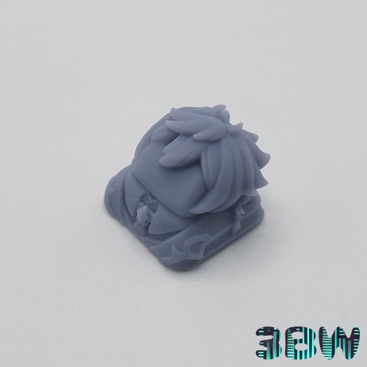 Genshin Impact Keycap Set | Unpainted Resin Artisan Caps | Cherry MX | Aether, Ayaka, Paimon, Zhongli, Raiden Shogun