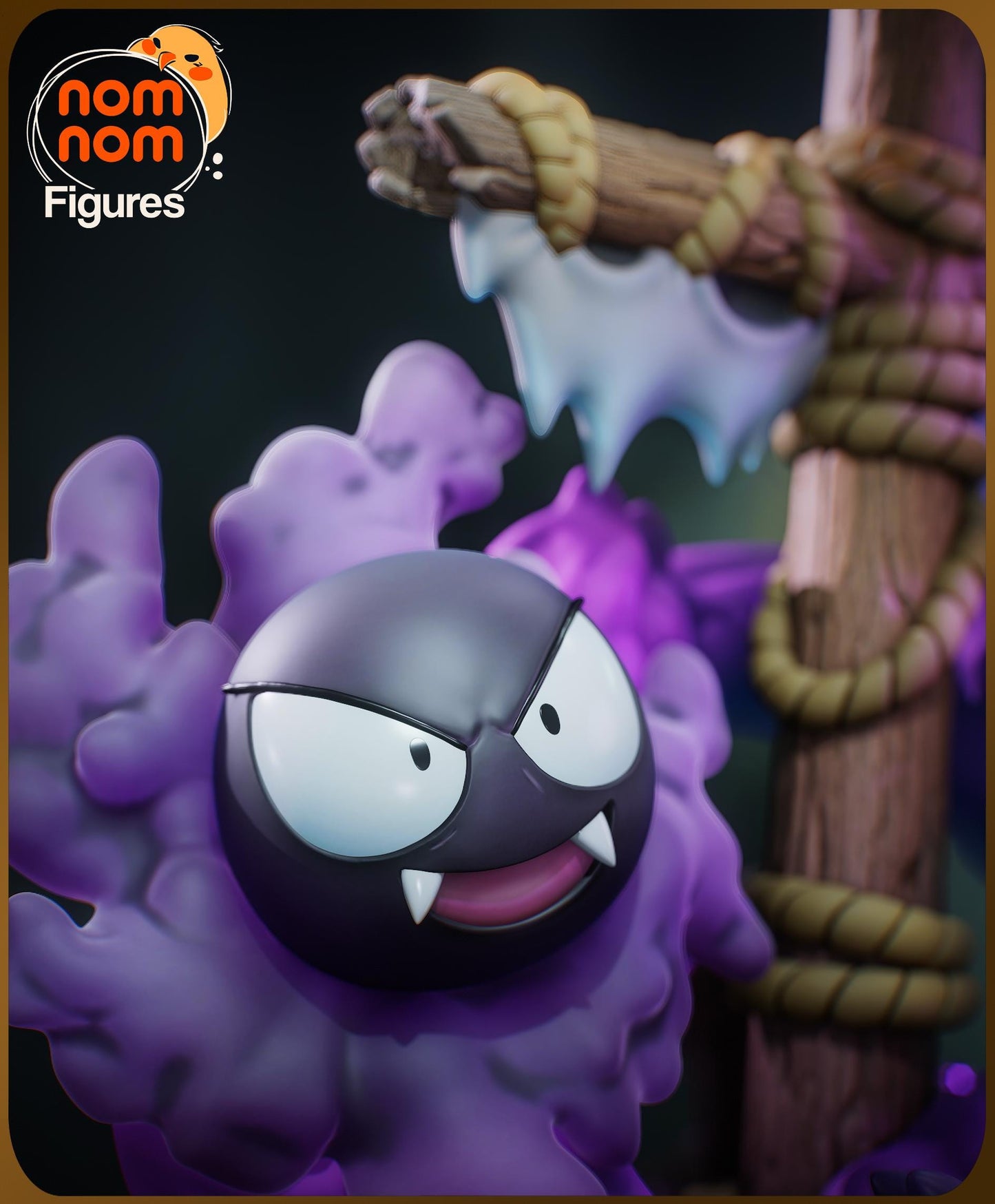 Gengar, Gastly and Haunter | 5-Inch Resin Model Kit | DIY Pirate Ship Diorama