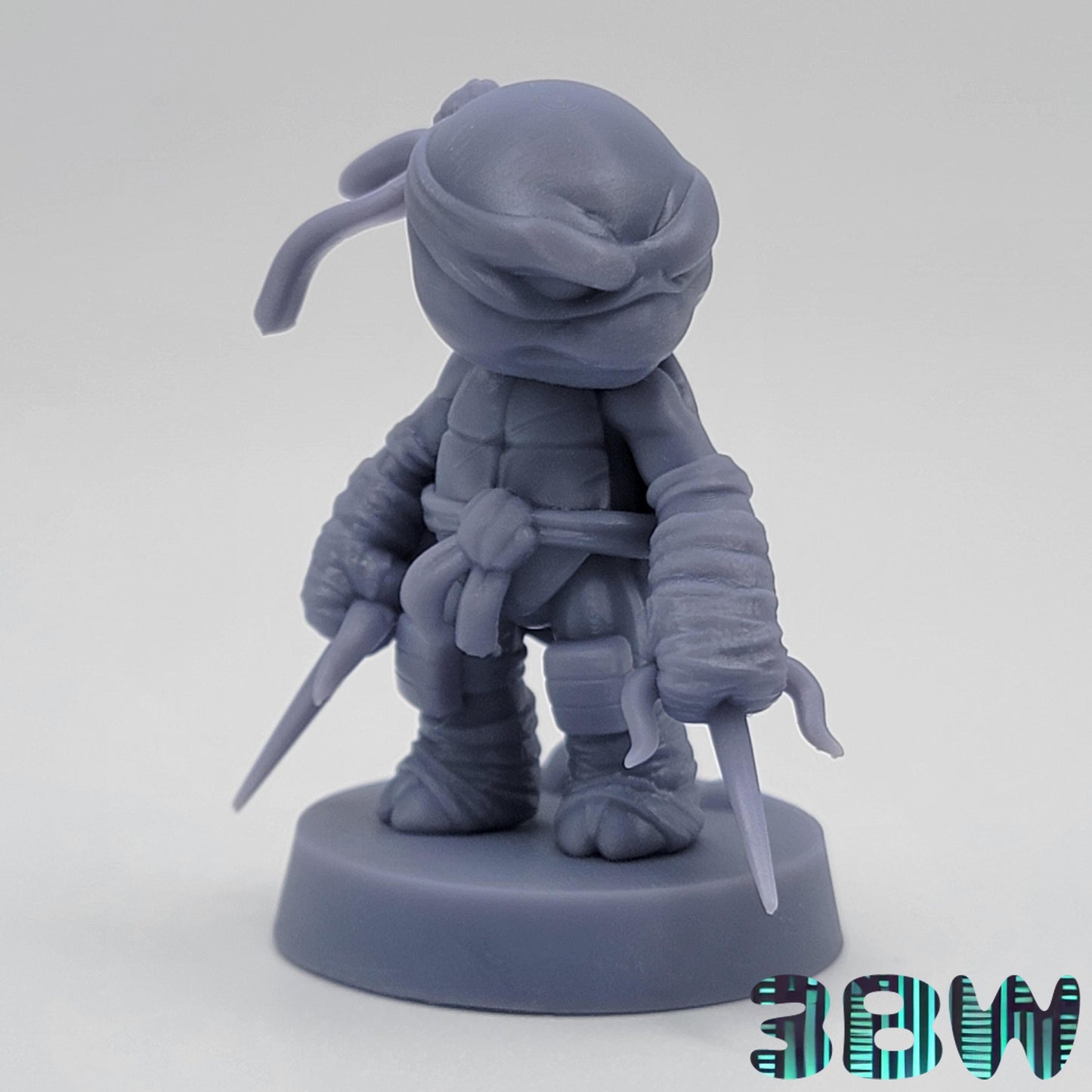 Chibi Raphael | 2-Inch Resin Model Kit | DIY TMNT Turtle with Sais