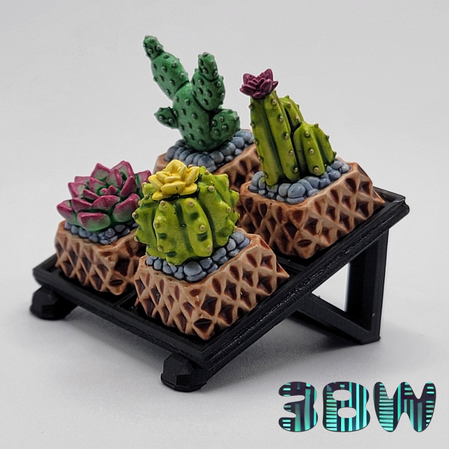 Cactus Keycap Set | Handpainted Resin Artisan Caps | Cherry MX | Succulents