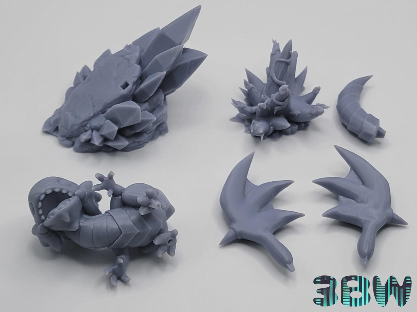Chibi Blue-Eyes White Dragon | 3.5-Inch Unpainted Resin Model Kit | DIY Yu-Gi-Oh Fantasy Dragon Kit