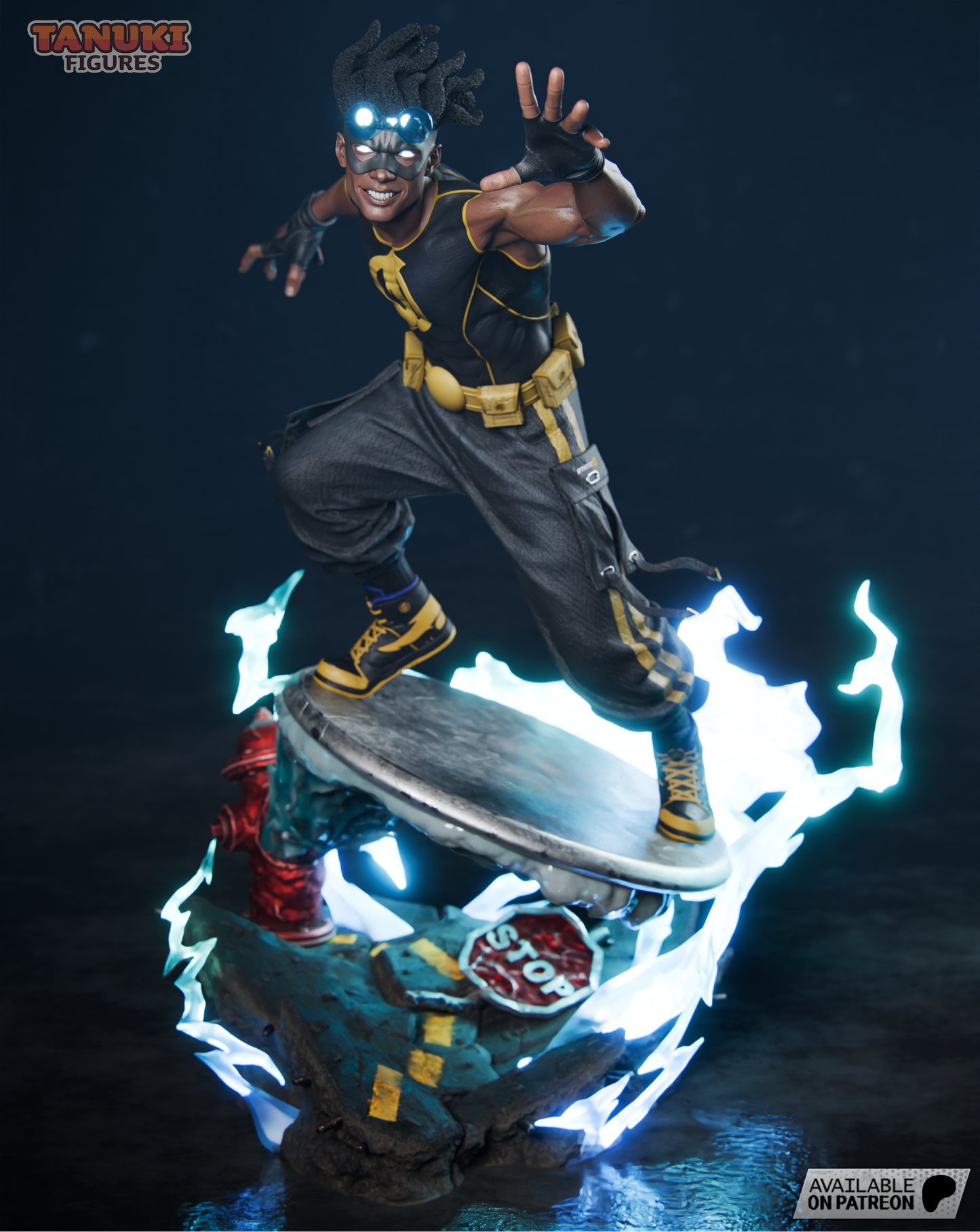 Static Shock | Resin Model or Bust Kit | DC Hero of Dakota