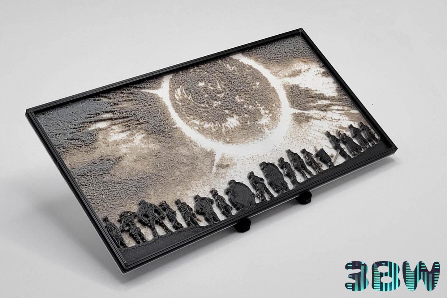Keyframe Borderlands 3 Lithopane Tribute - Firehawk Memorial Scene | 3D Printed Scene