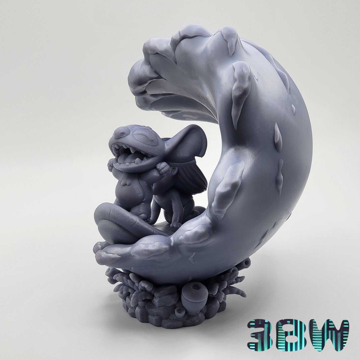 Chibi Lilo and Stitch | 6-Inch Resin Model Kit | Surf Scene