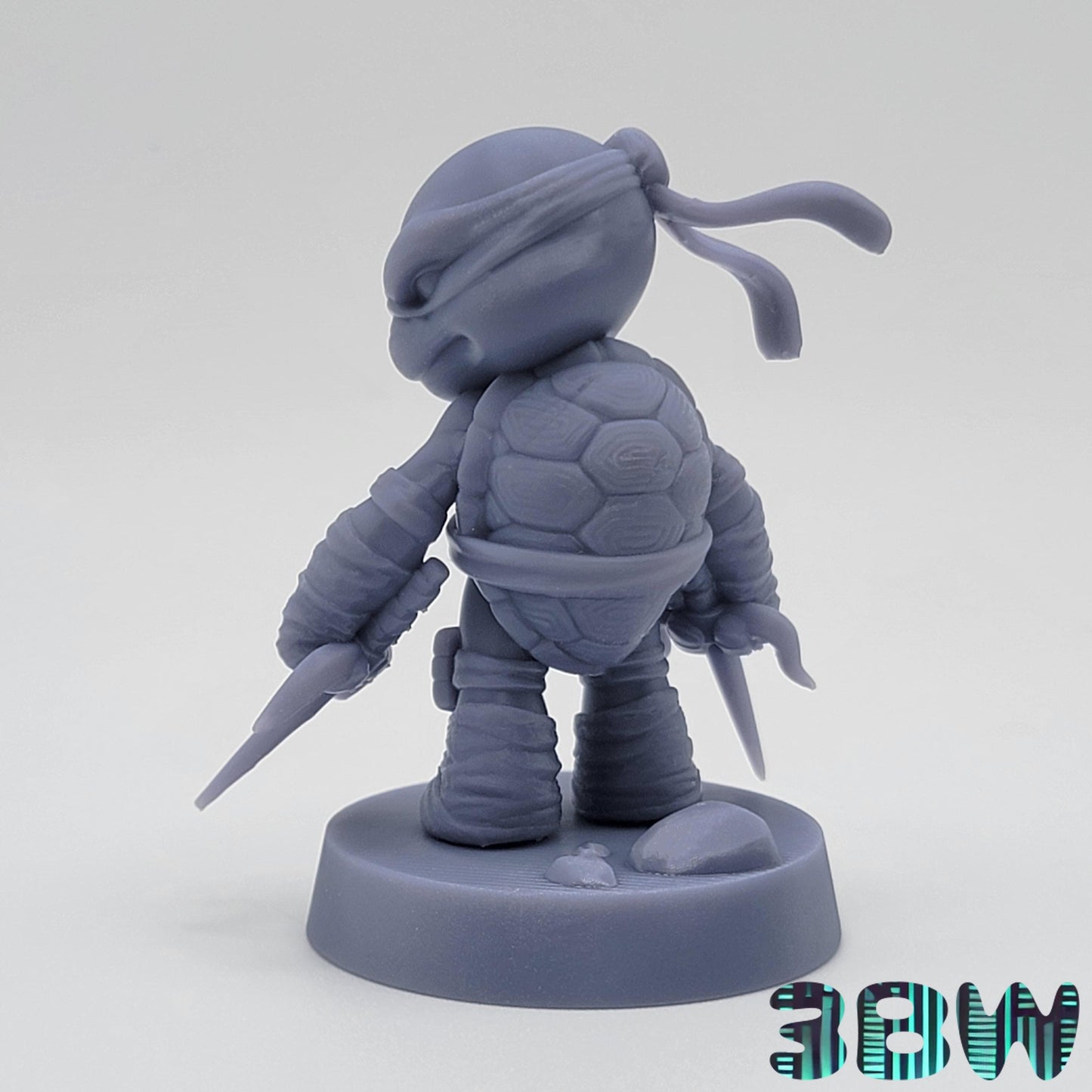 Chibi Raphael | 2-Inch Resin Model Kit | DIY TMNT Turtle with Sais