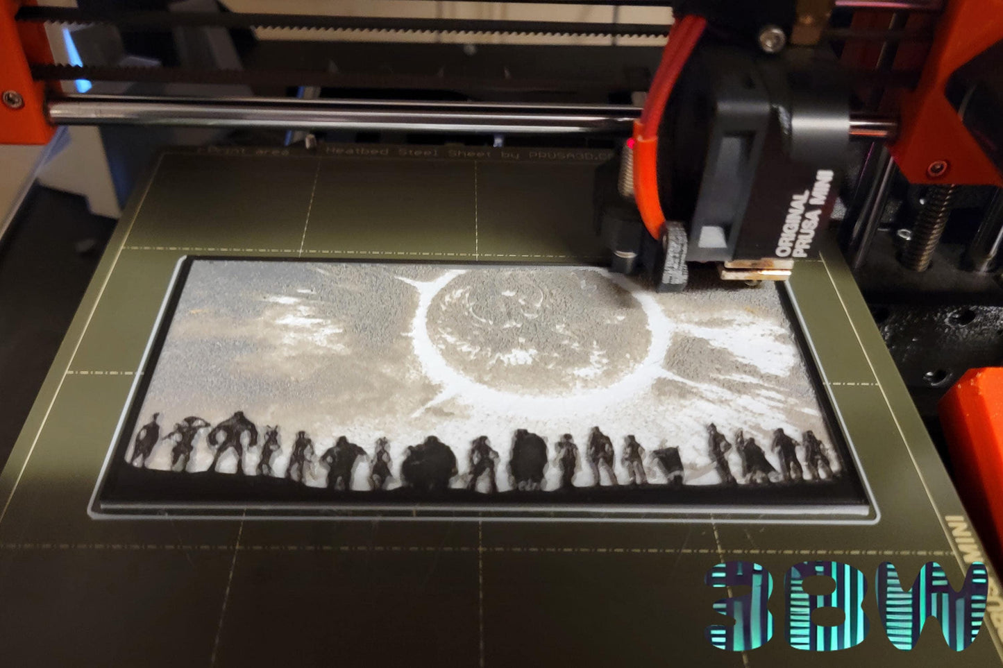 Keyframe Borderlands 3 Lithopane Tribute - Firehawk Memorial Scene | 3D Printed Scene