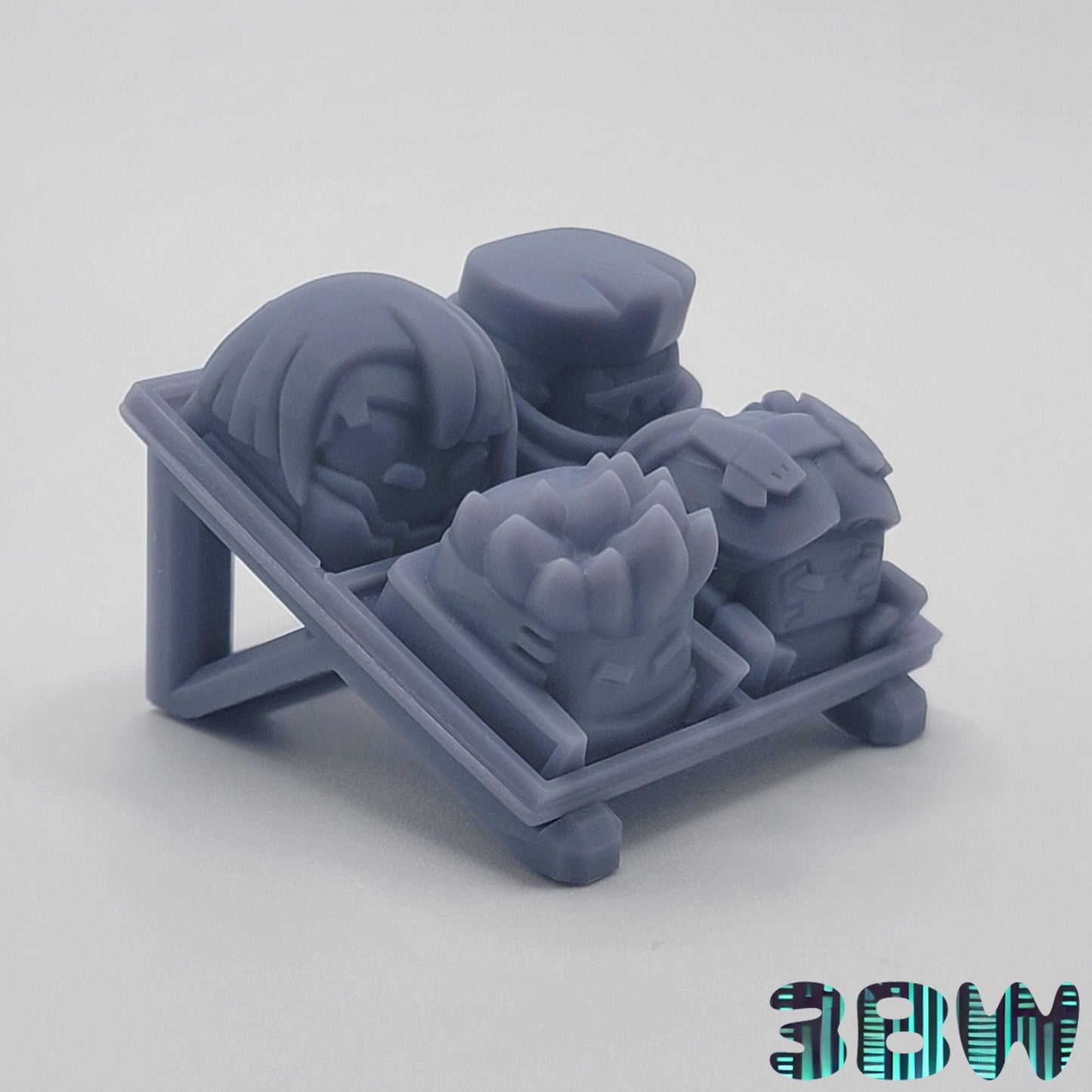 Cyberpunk Edgerunners Keycap Set | Unpainted Resin Artisan Caps | Cherry MX | David, Lucy, Rebecca, Marine
