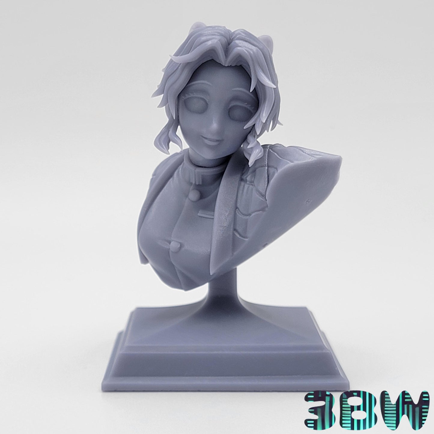 Shinobu Kochou Bust | 2.5-Inch Resin Model Kit | DIY Demon Slayer (Kimetsu no Yaiba)