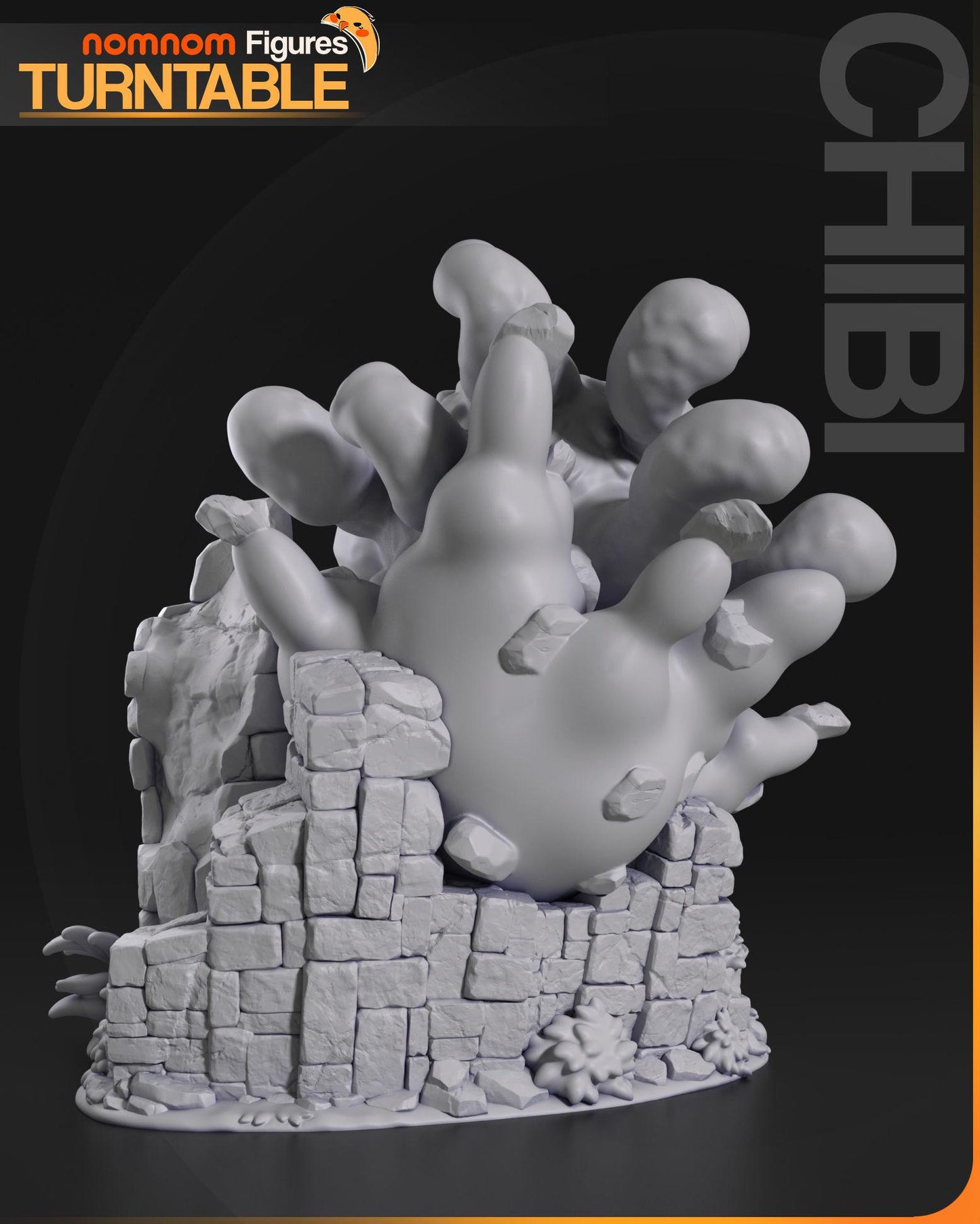 Chibi Beholder | 3-Inch Resin Model Kit | DIY Dungeons and Dragons Scene
