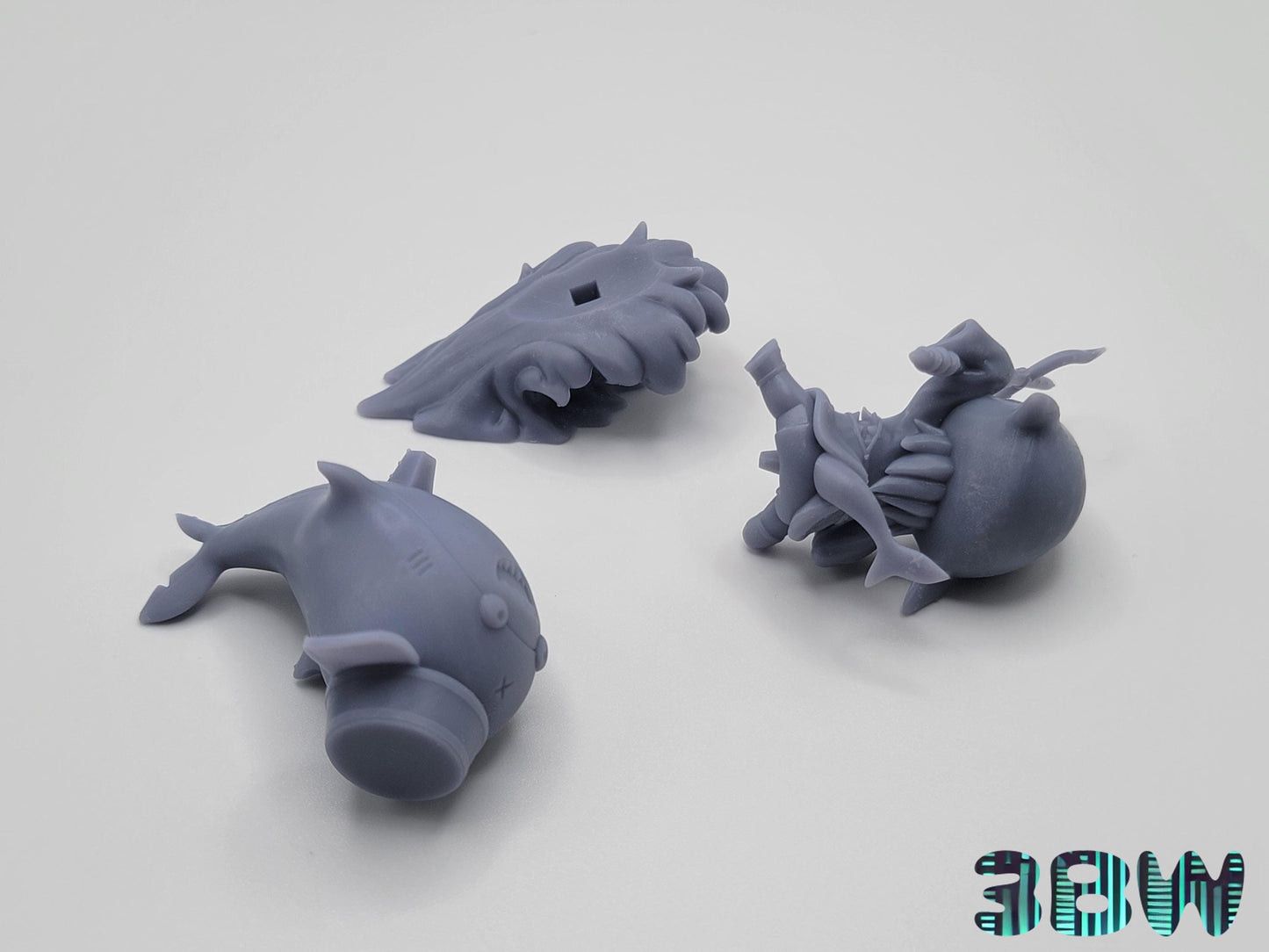 Chibi Gawr Gura | 3.5-Inch Resin Model Kit | DIY Model Kit | Shark Girl