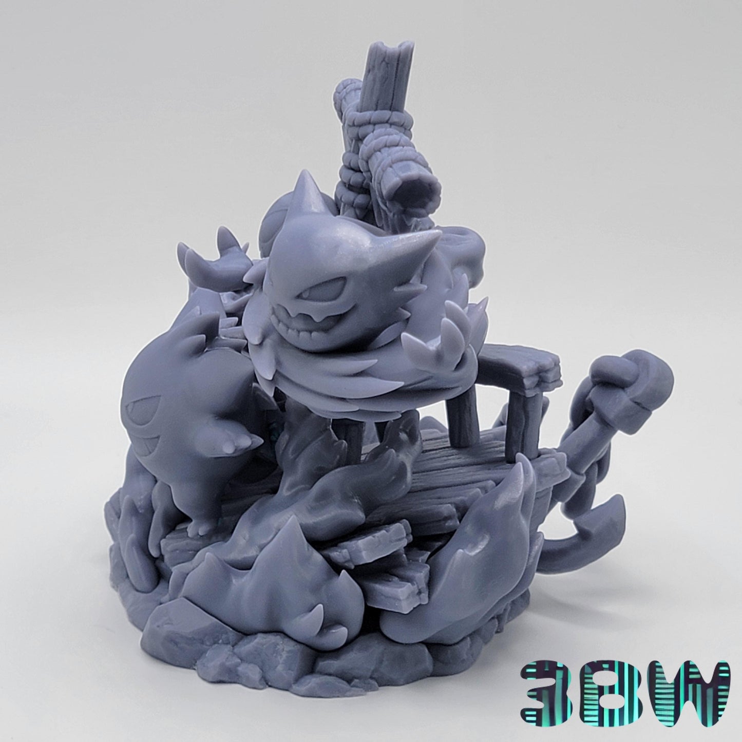 Gengar, Gastly and Haunter | 5-Inch Resin Model Kit | DIY Pirate Ship Diorama