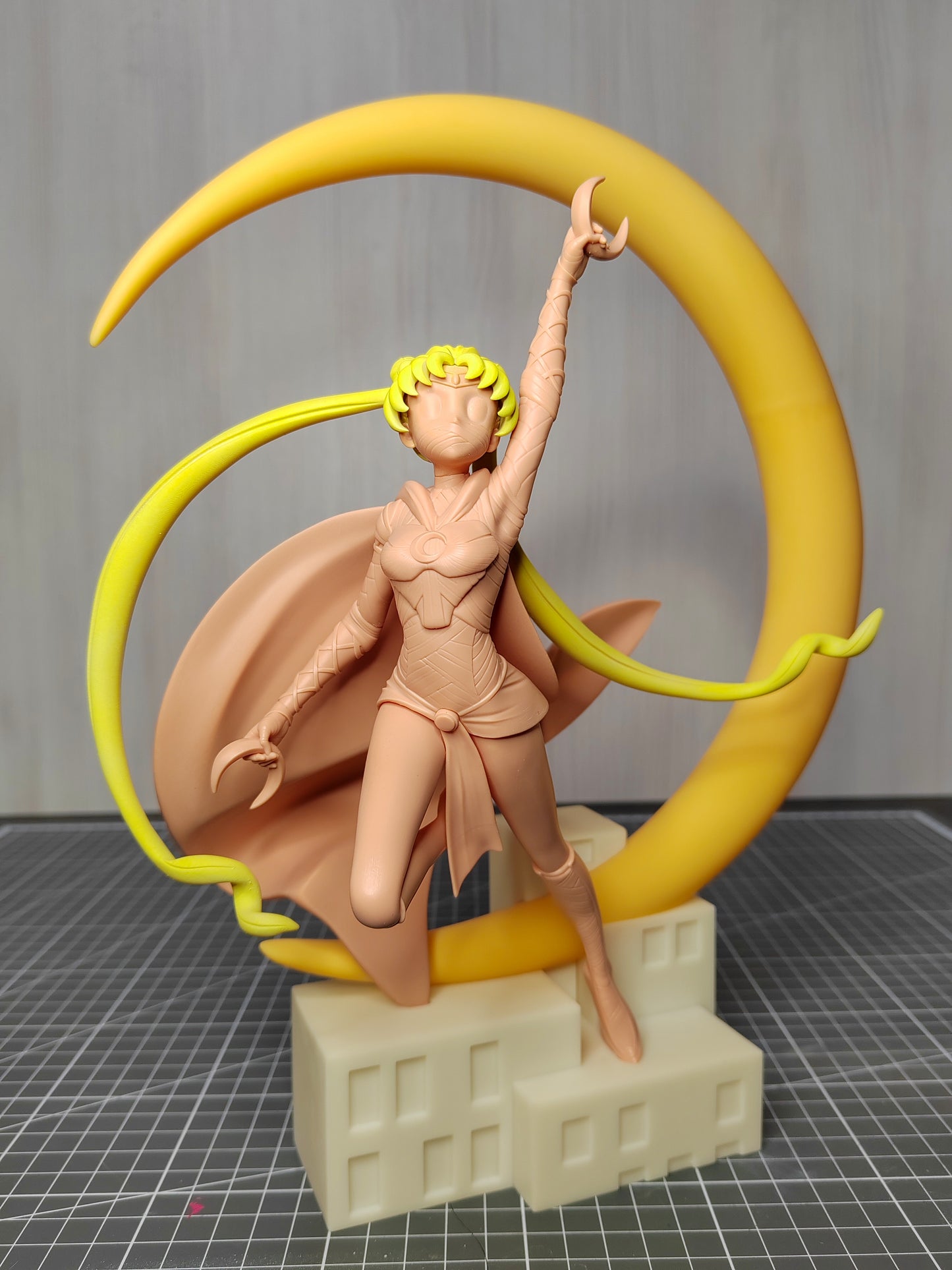 Sailor Moon Knight | 12-Inch Resin Model Kit | DIY Sailor Moon x Moon Knight Crossover