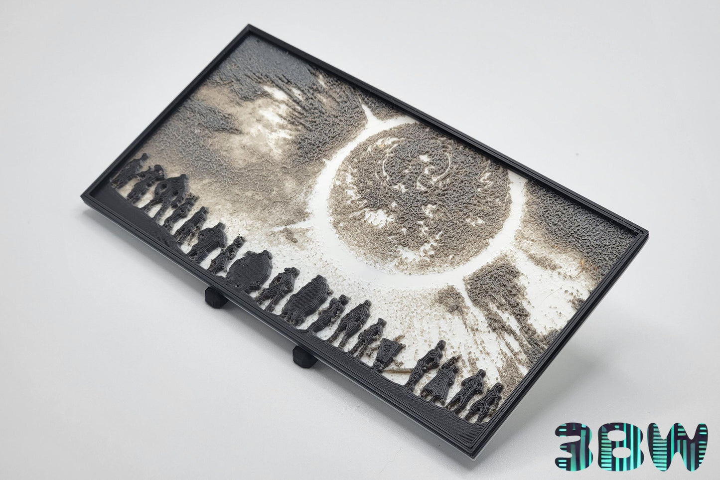 Keyframe Borderlands 3 Lithopane Tribute - Firehawk Memorial Scene | 3D Printed Scene