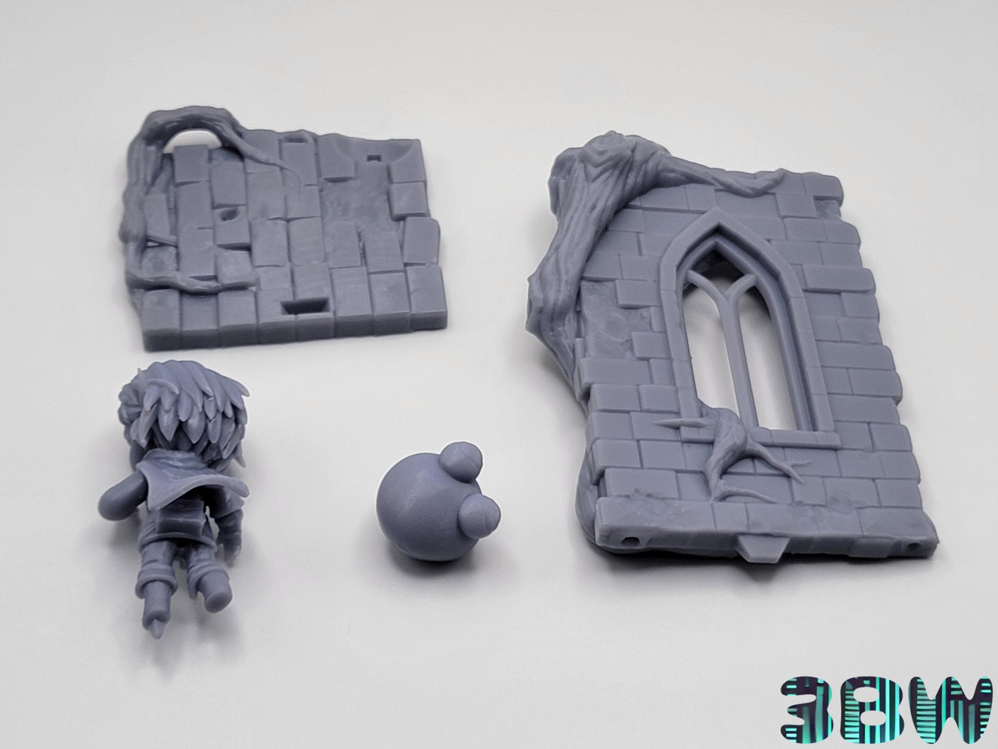 Chibi Princess Zelda | 3-Inch Resin Model Kit | DIY Breath of the Wild Scene with Chuchu Jelly