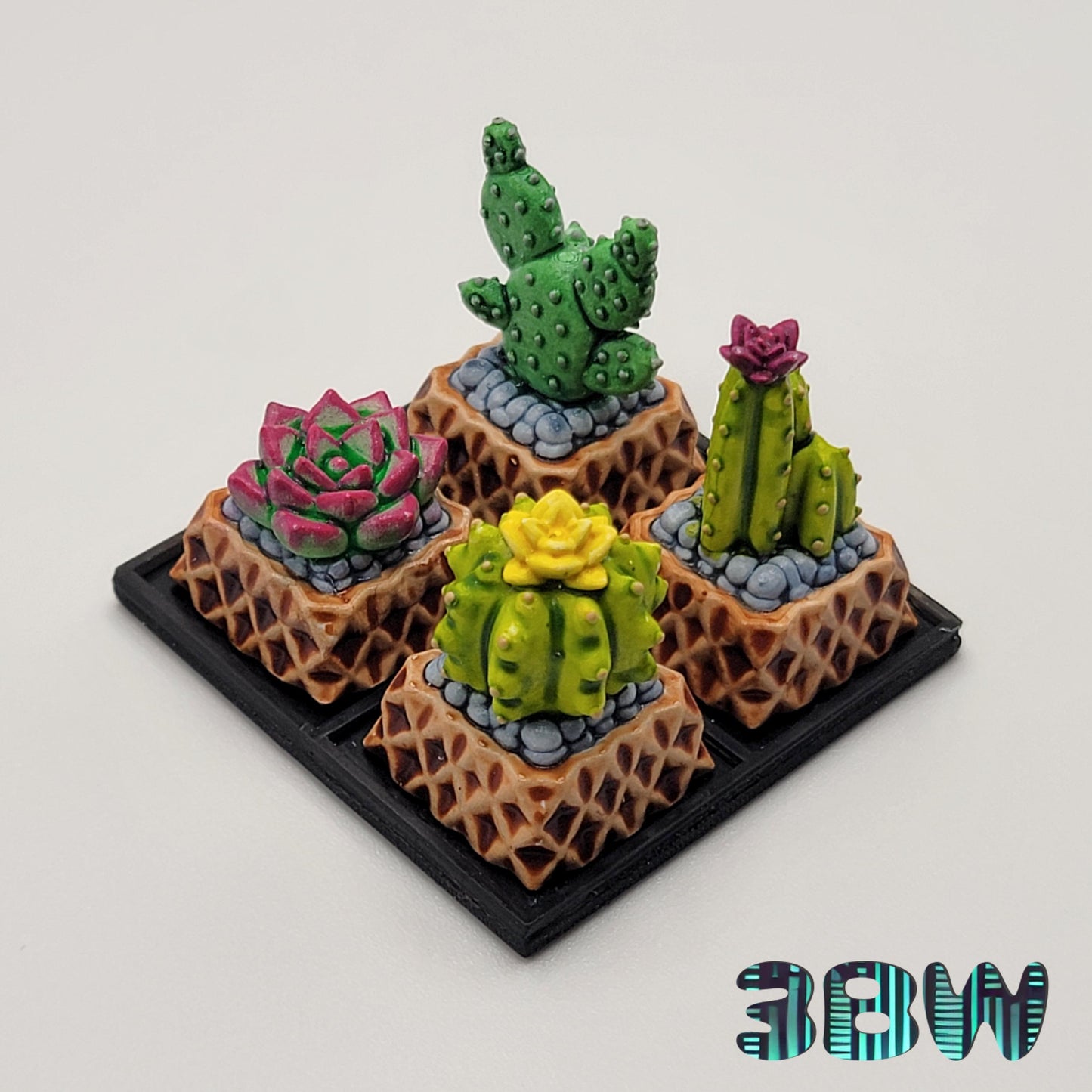 Cactus Keycap Set | Handpainted Resin Artisan Caps | Cherry MX | Succulents