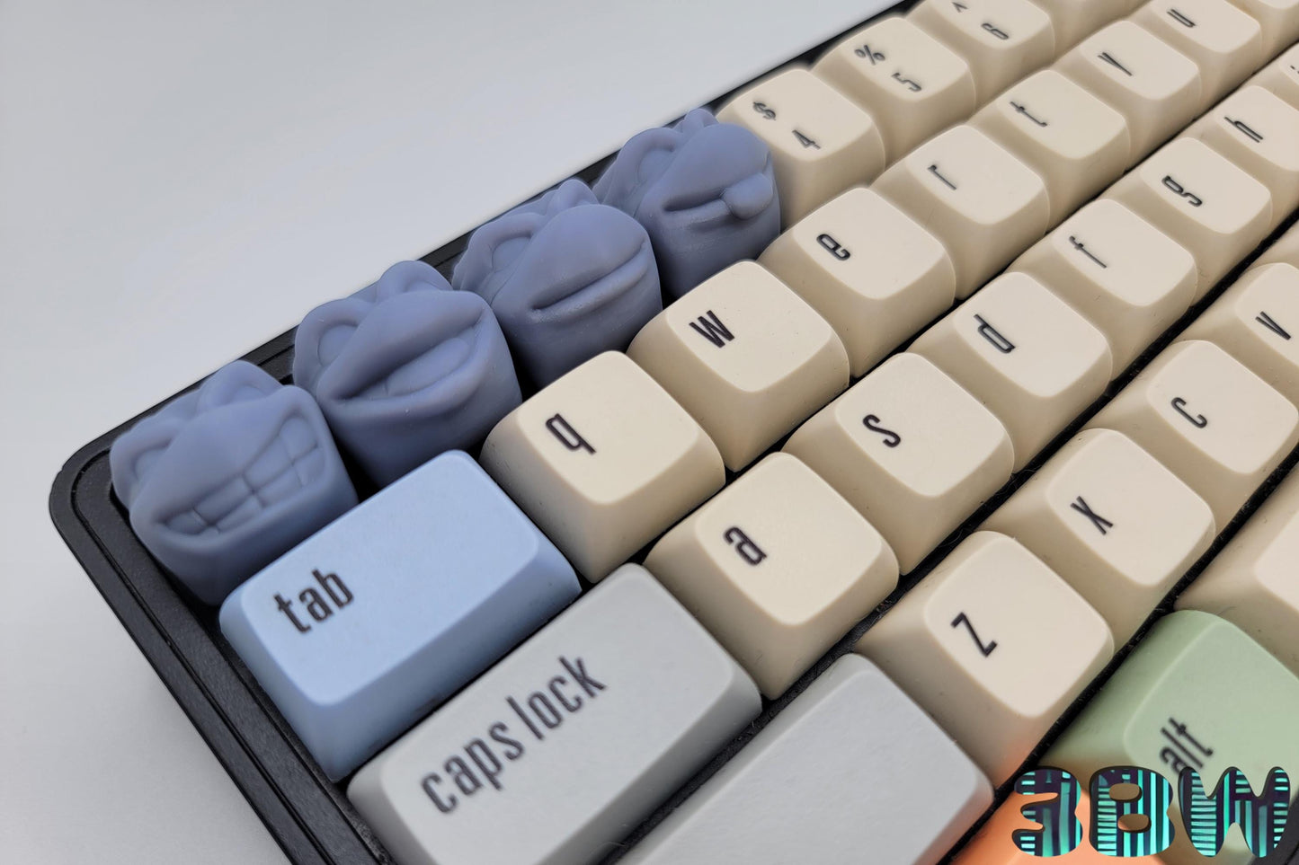 TMNT Keycap Set | Unpainted Resin Artisan Caps | Cherry MX | Leonardo, Donatello, Raphael, Michelangelo